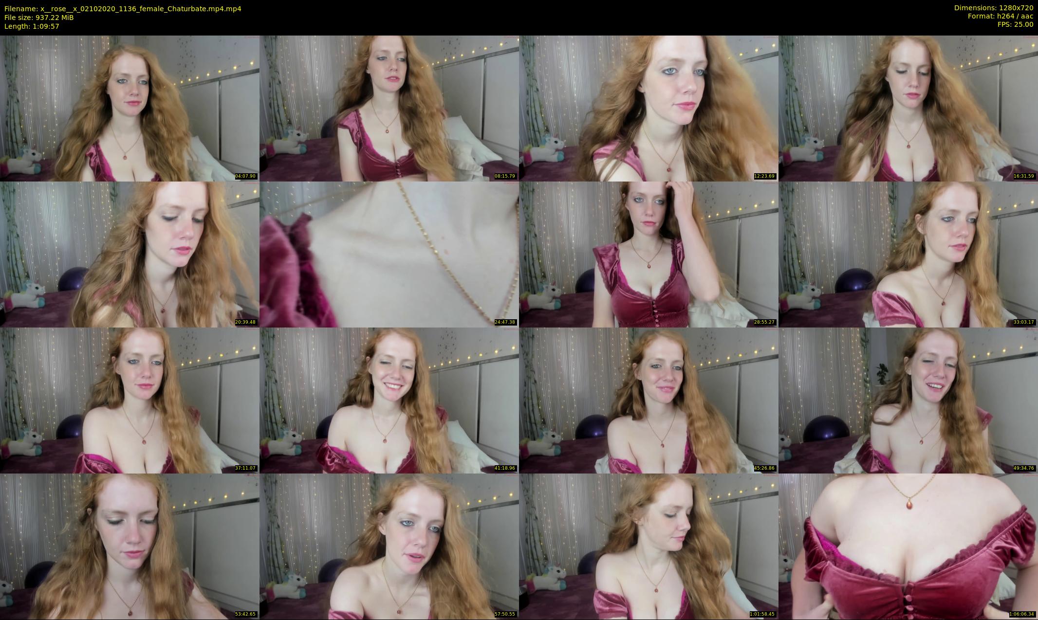 x__rose__x — 70 minute Chaturbate female cam show recording, 720p, Oct 2, 2020