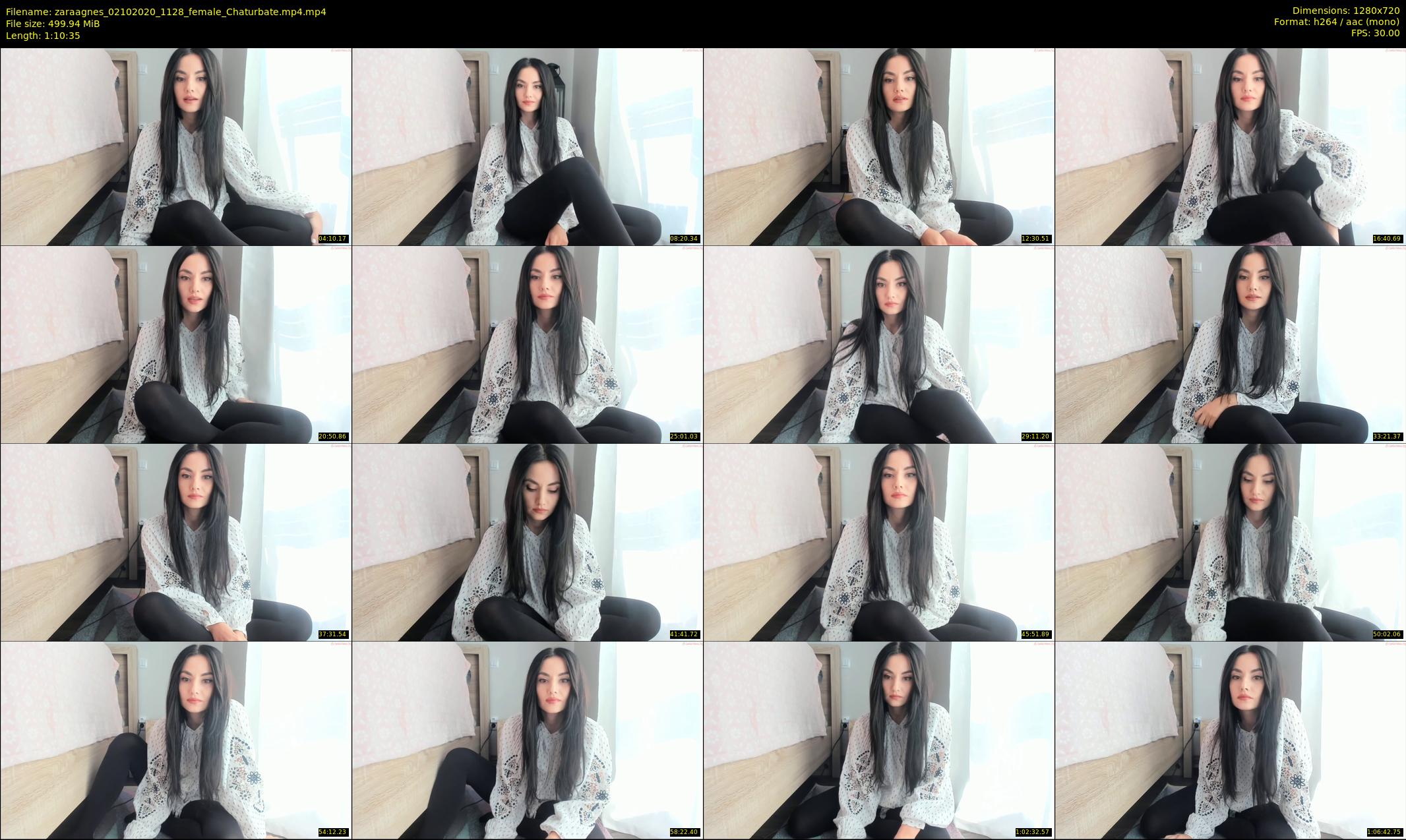 zaraagnes — 71 minute Chaturbate female cam show recording, 720p, Oct 2, 2020