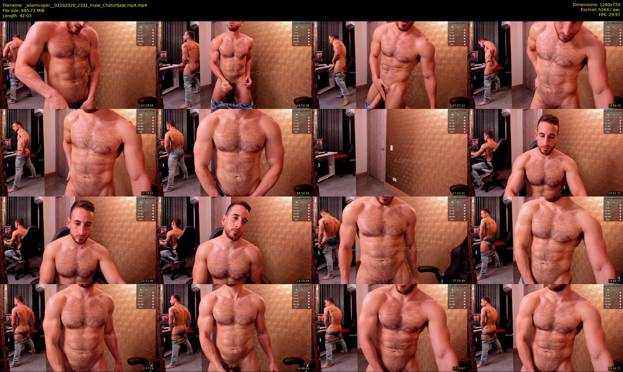 _adamcoper_ — 43 minute Chaturbate male cam show recording, 720p, Oct 3, 2020