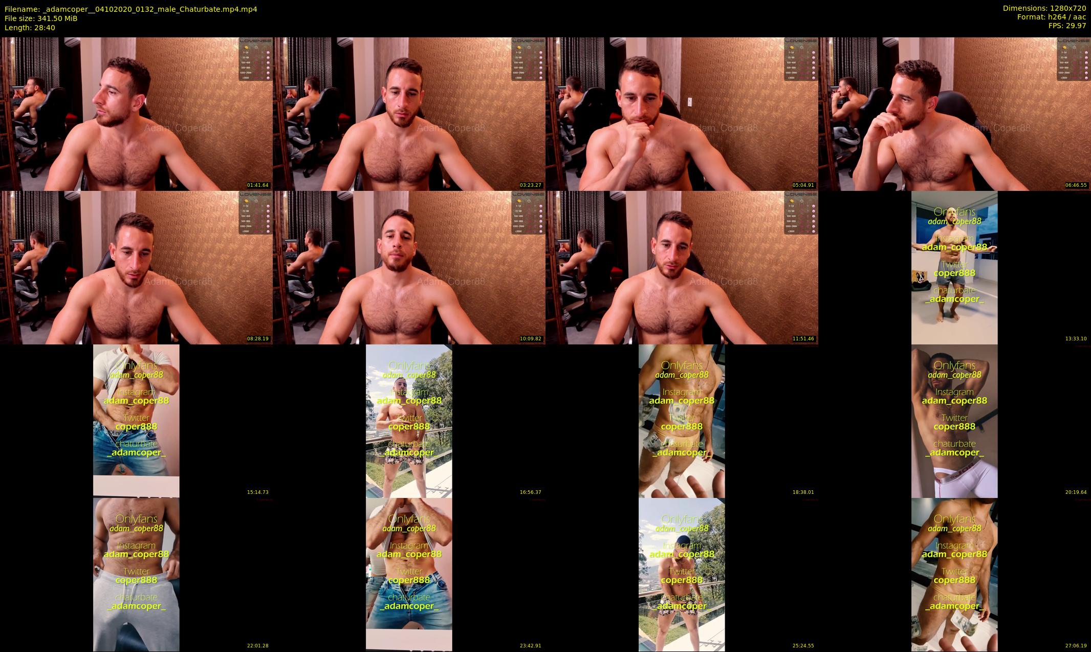 _adamcoper_ — 29 minute Chaturbate male cam show recording, 720p, Oct 4, 2020