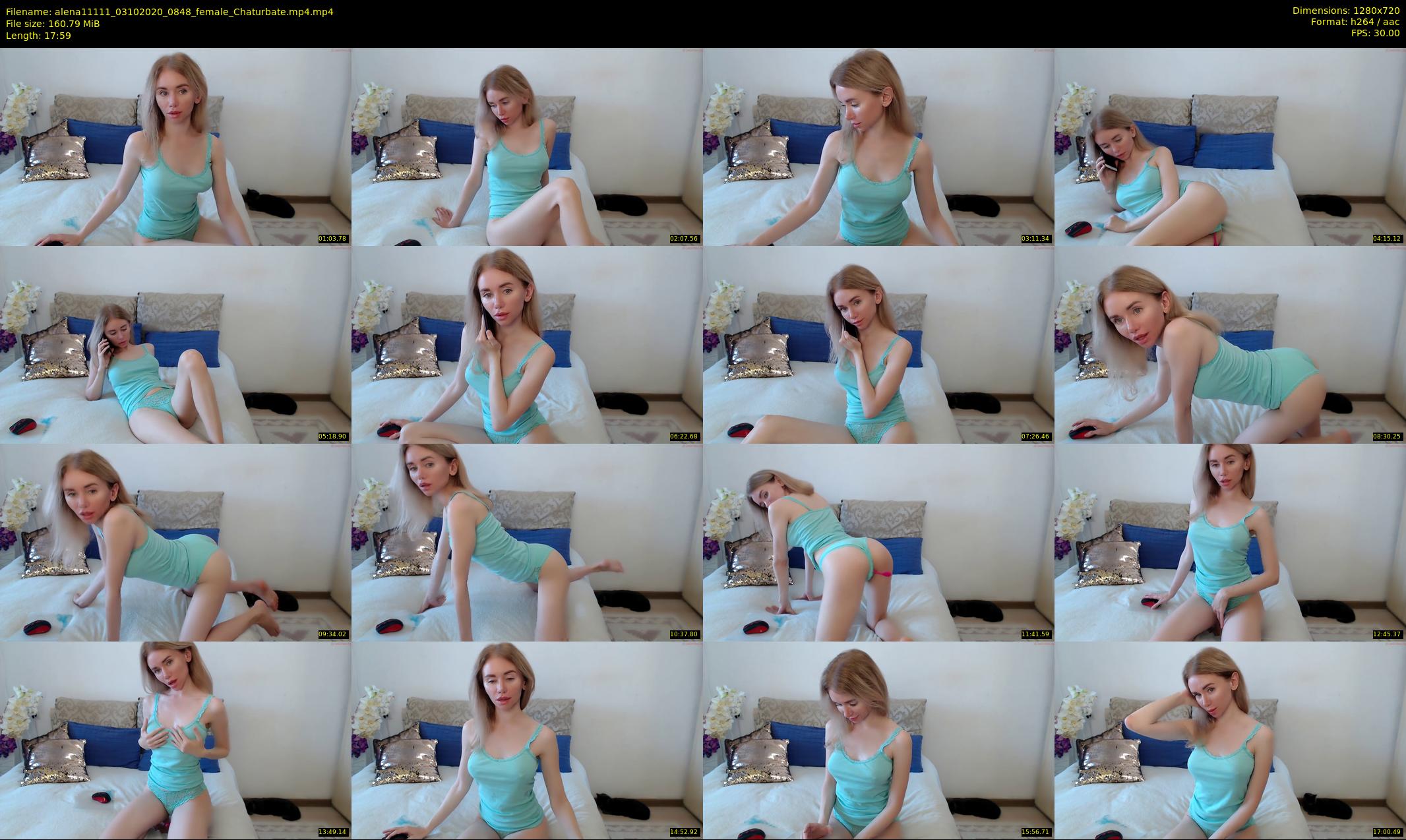 alena11111 — 18 minute Chaturbate female cam show recording, 720p, Oct 3, 2020