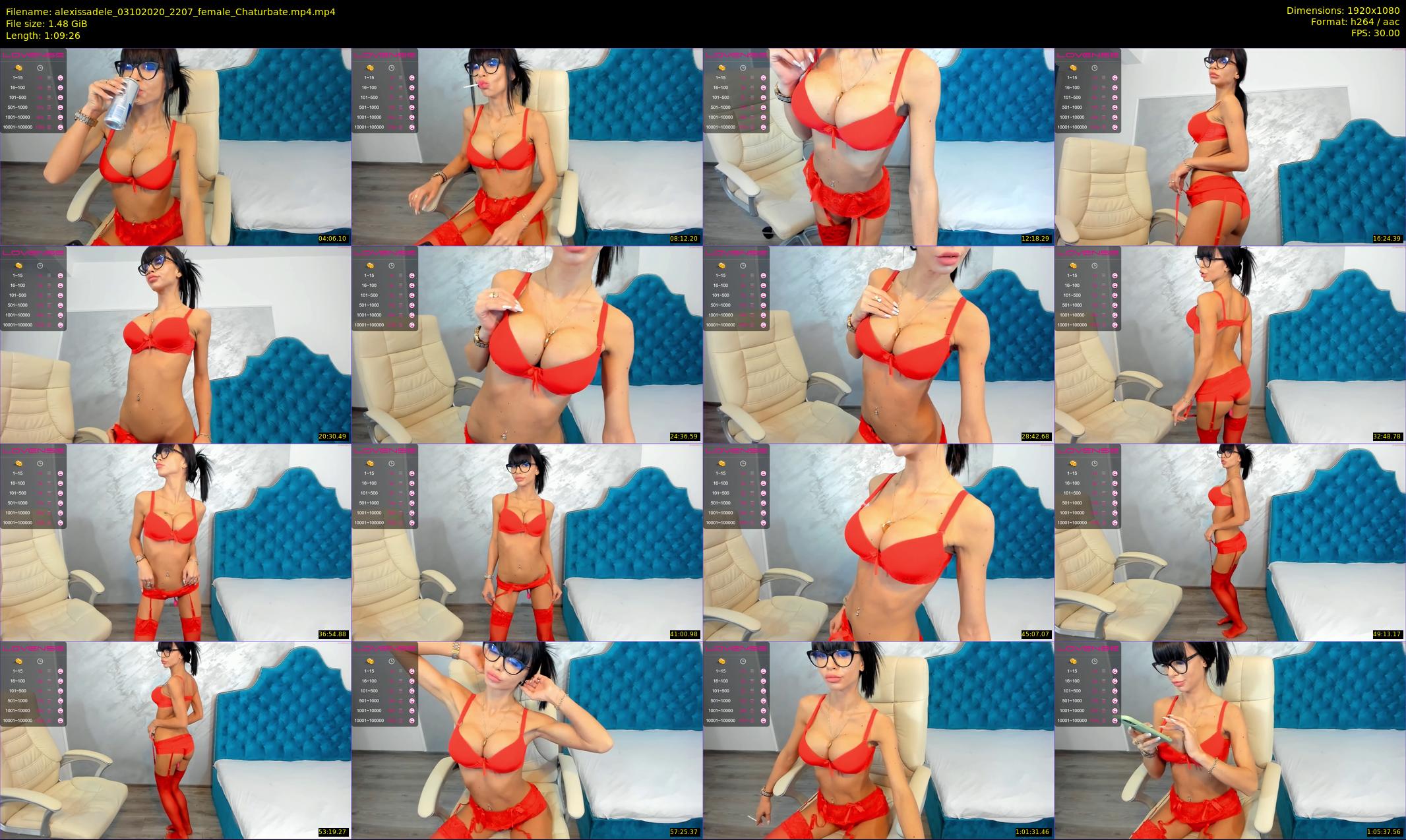 alexissadele — 70 minute Chaturbate female cam show recording, 1080p, Oct 3, 2020