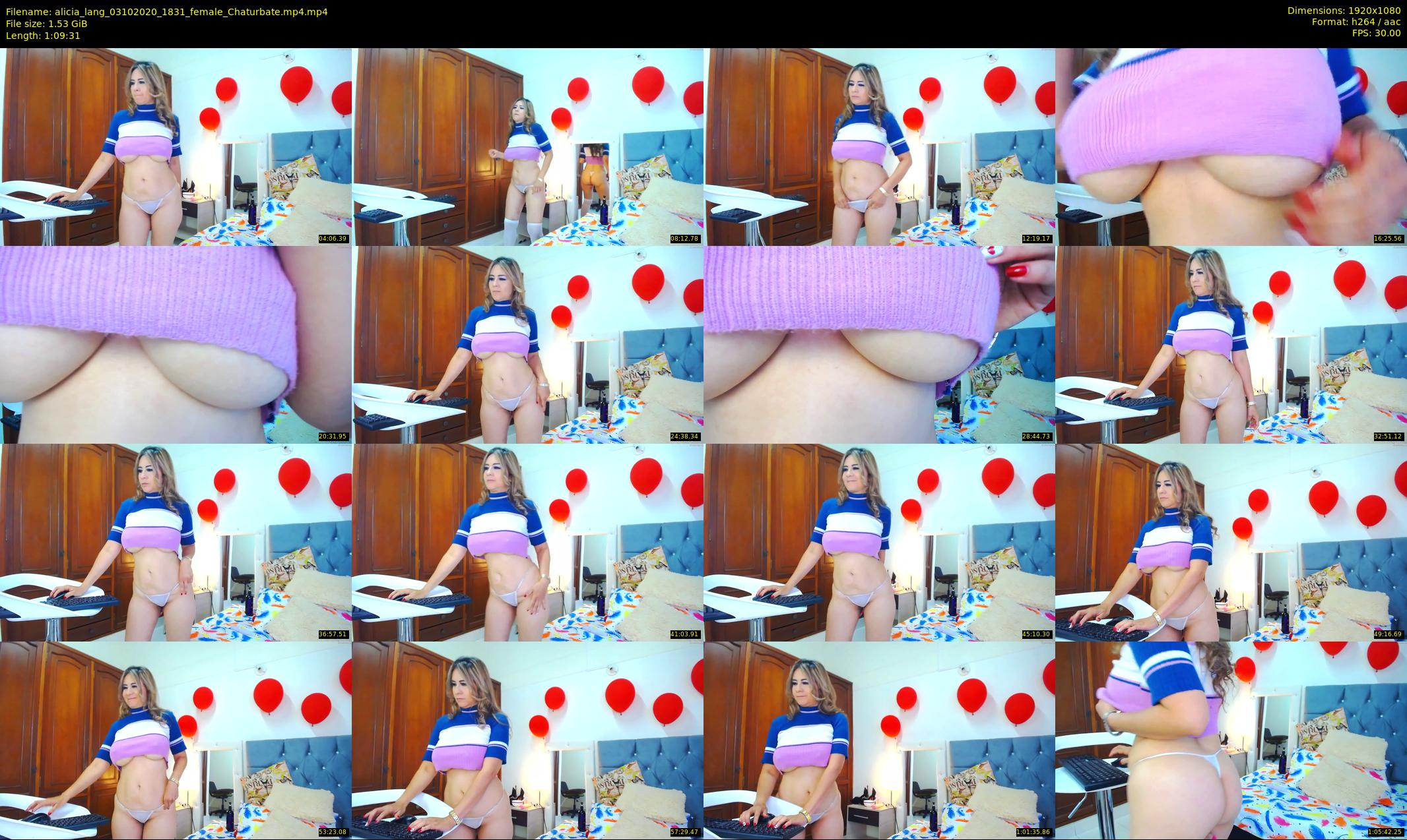 alicia_lang — 70 minute Chaturbate female cam show recording, 1080p, Oct 3, 2020