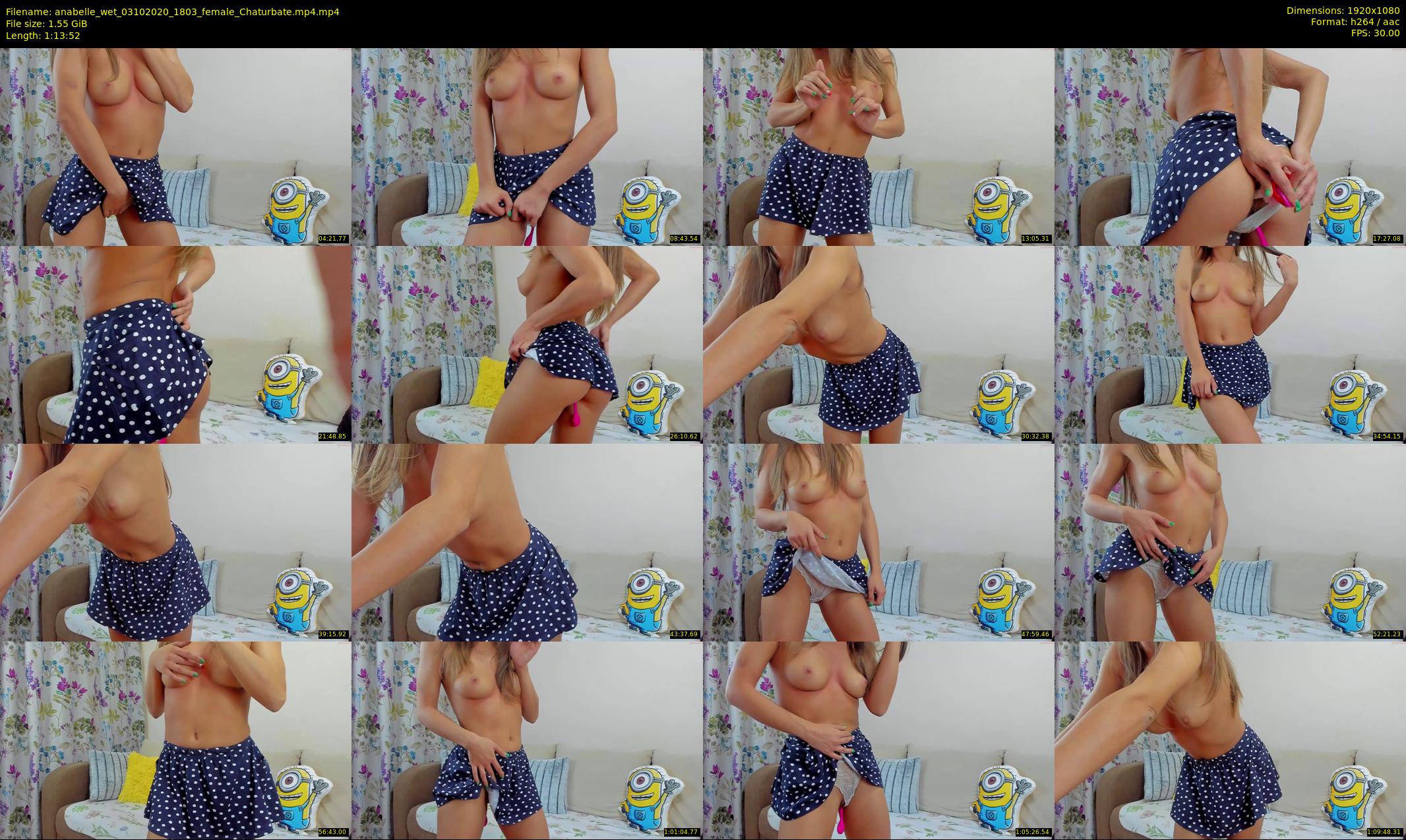 anabelle_wet — 74 minute Chaturbate female cam show recording, 1080p, Oct 3, 2020