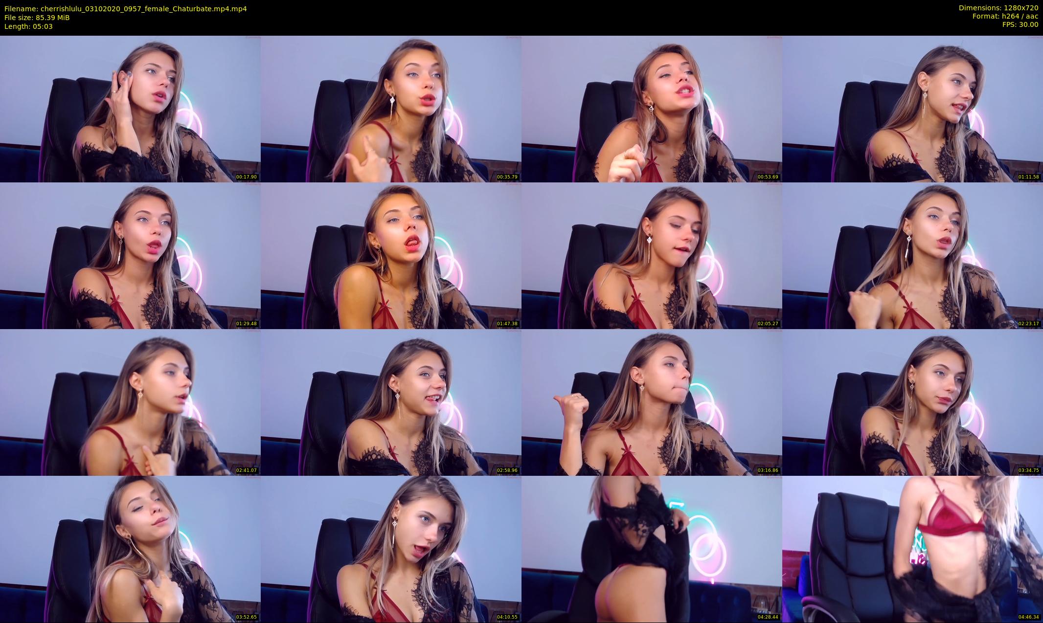 cherrishlulu — 6 minute Chaturbate female cam show recording, 720p, Oct 3, 2020