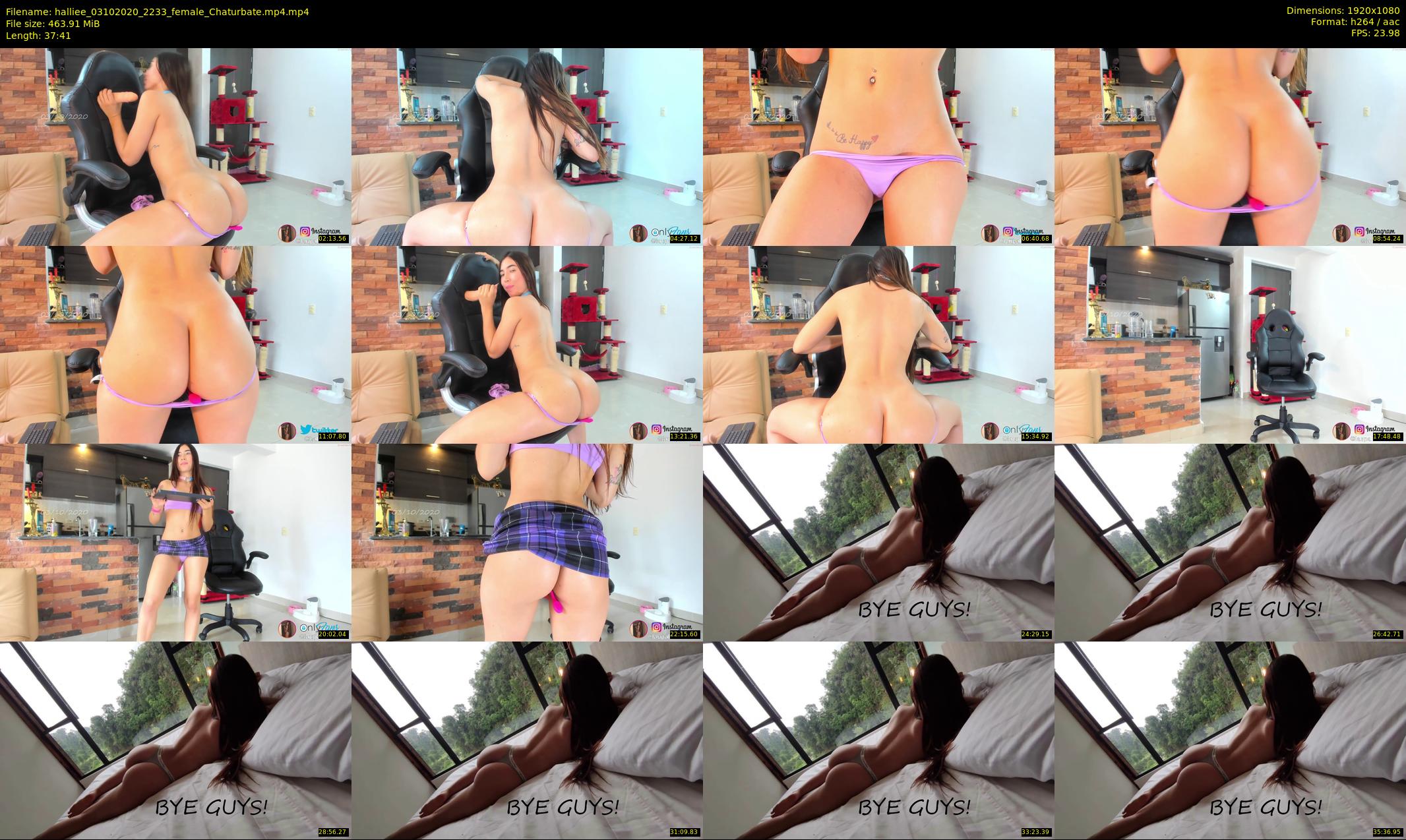 halliee — 38 minute Chaturbate couple cam show recording, 1080p, Oct 3, 2020
