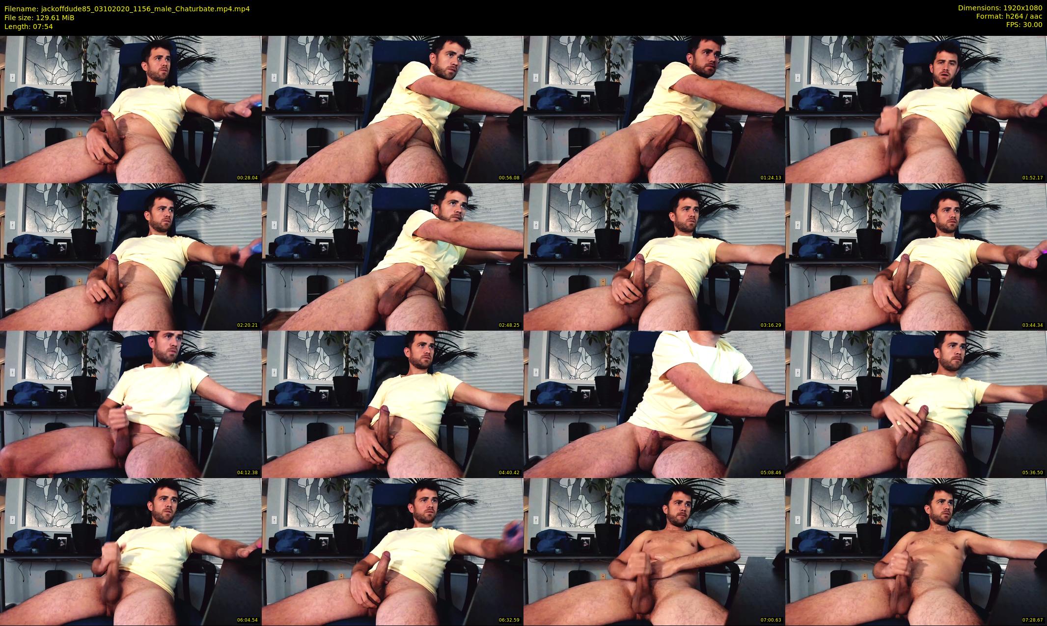 jackoffdude85 — 8 minute Chaturbate male cam show recording, 1080p, Oct 3, 2020