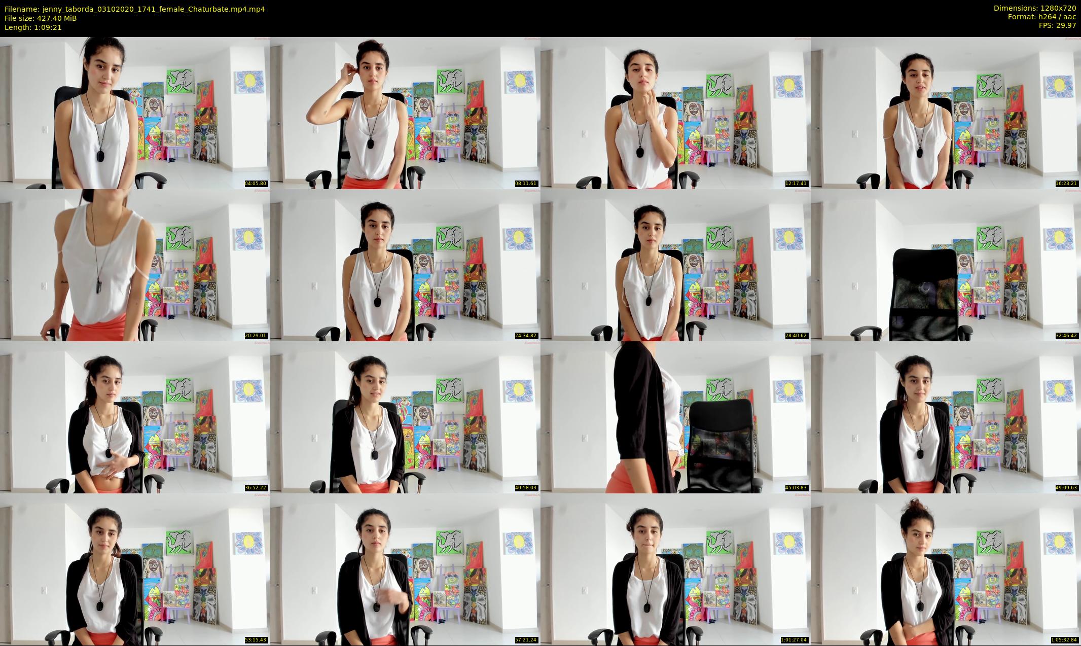 jenny_taborda — 70 minute Chaturbate female cam show recording, 720p, Oct 3, 2020