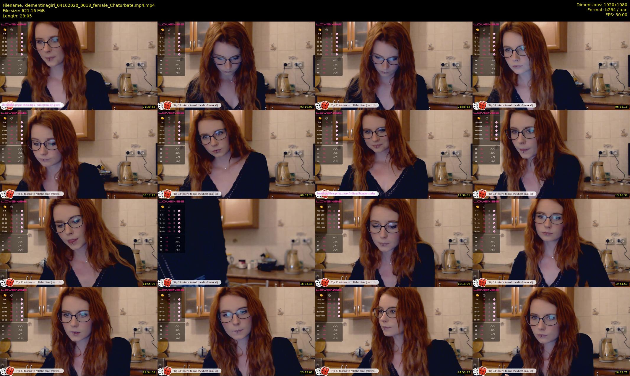 klementinagirl — 29 minute Chaturbate female cam show recording, 1080p, Oct 4, 2020