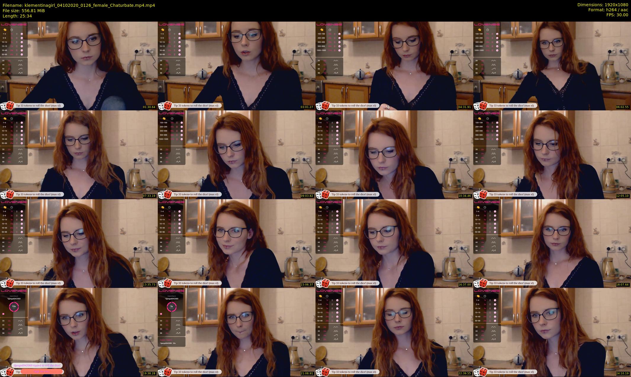 klementinagirl — 26 minute Chaturbate female cam show recording, 1080p, Oct 4, 2020