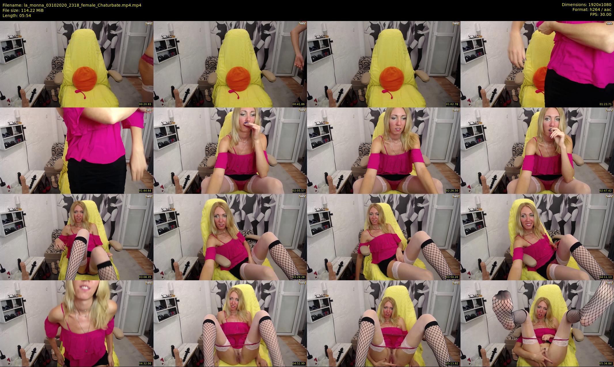 la_monna — 6 minute Chaturbate female cam show recording, 1080p, Oct 3, 2020