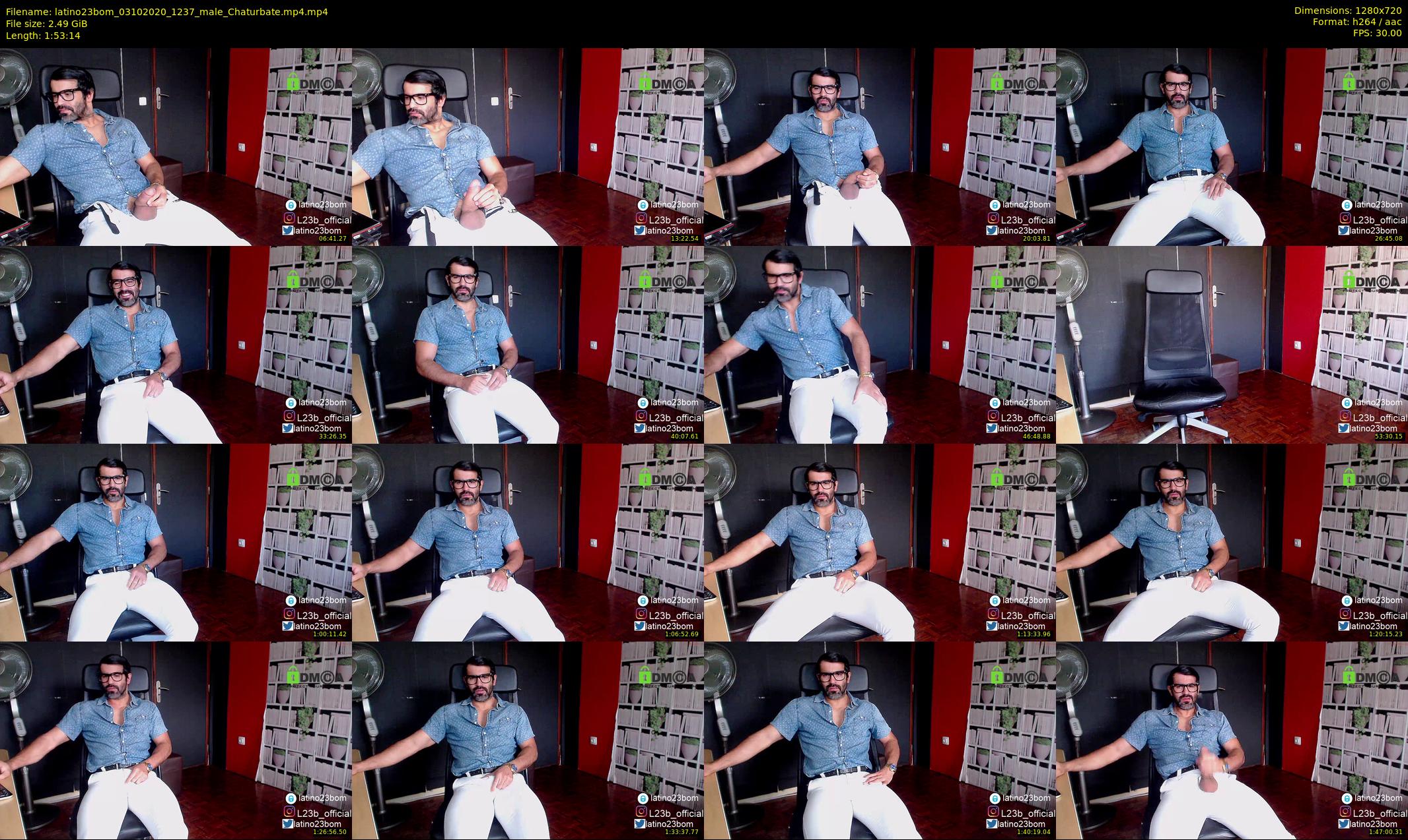 latino23bom — 114 minute Chaturbate male cam show recording, 720p, Oct 3, 2020