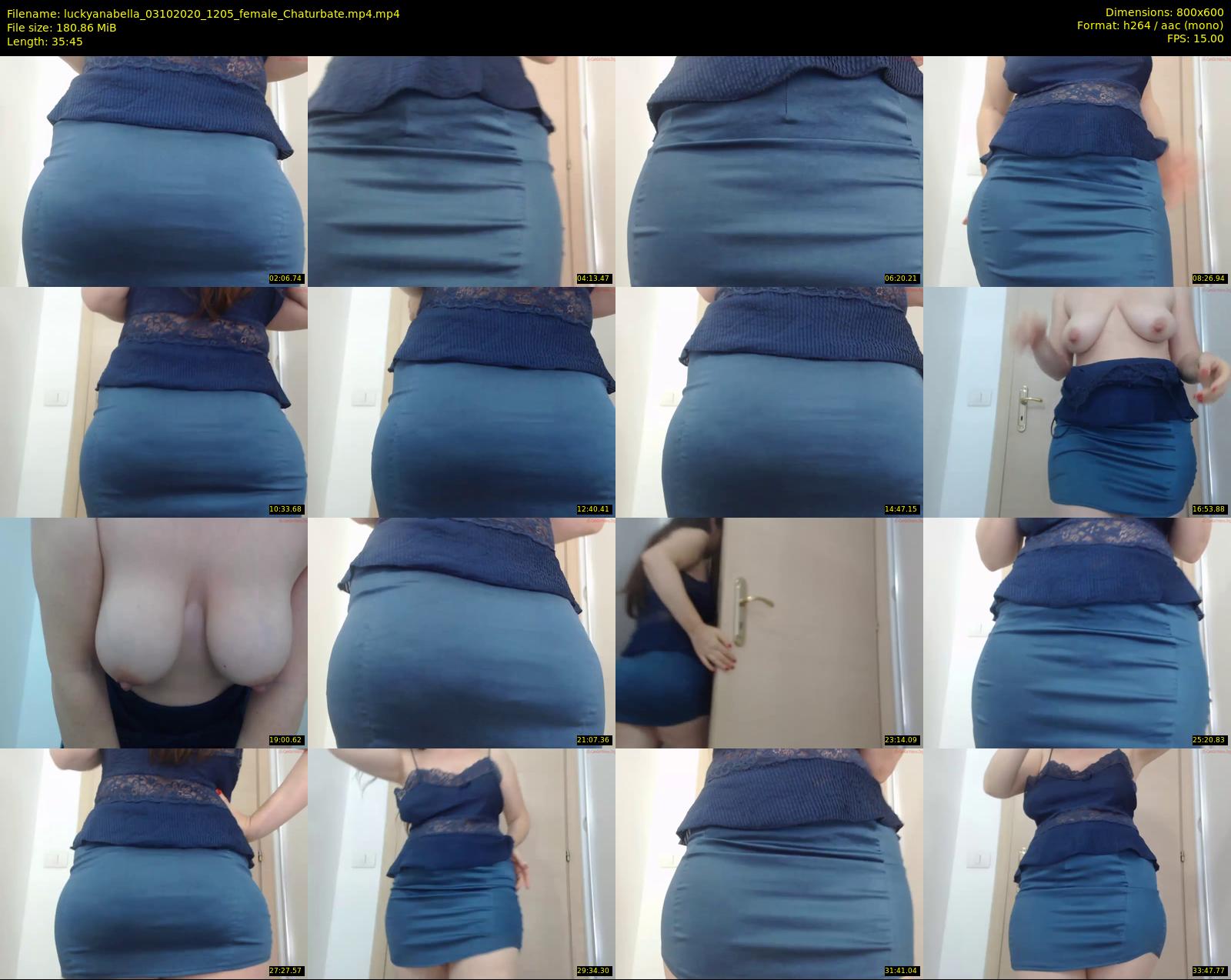 luckyanabella — 36 minute Chaturbate female cam show recording, 480p, Oct 3, 2020
