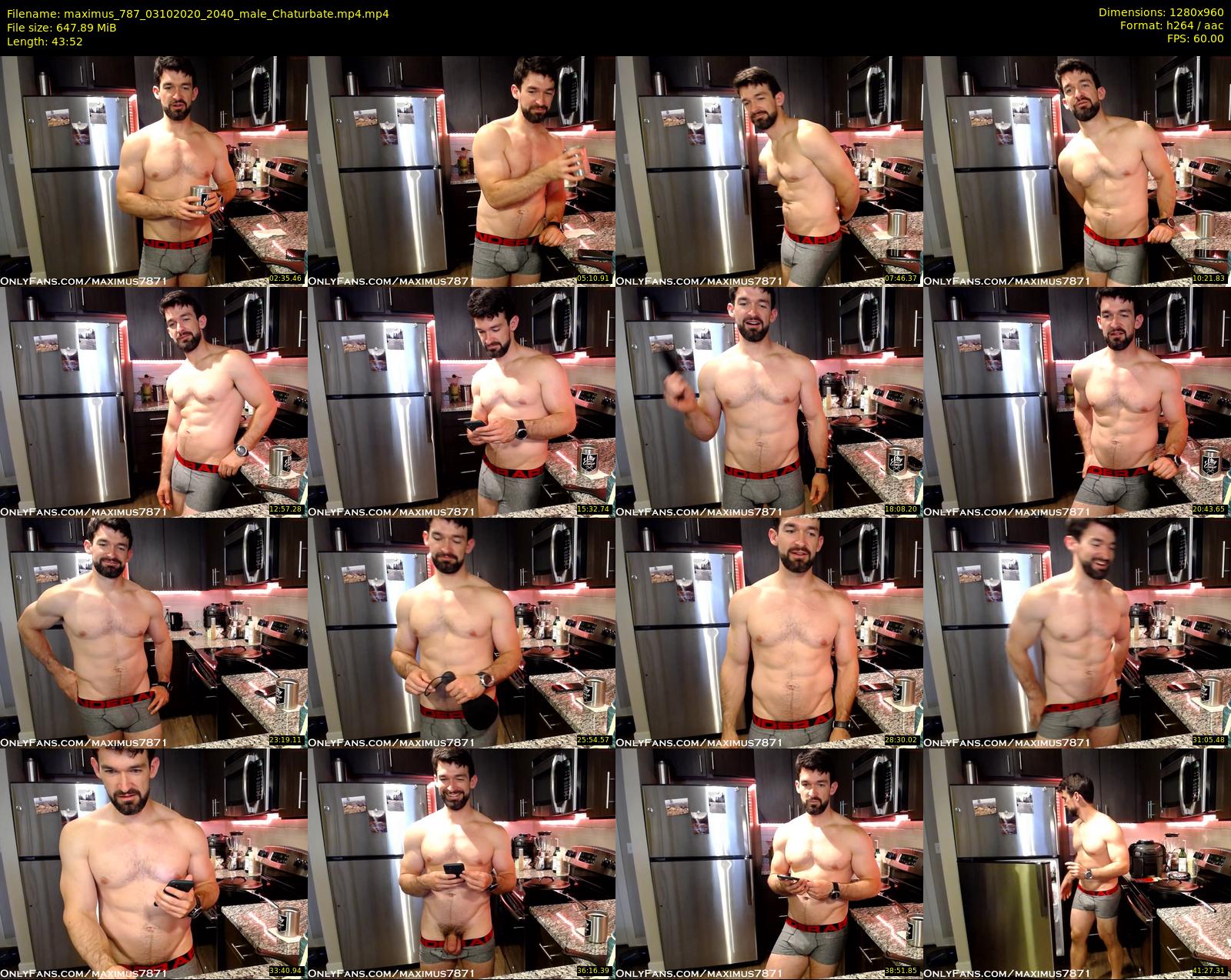 maximus_787 — 44 minute Chaturbate male cam show recording, 720p, Oct 3, 2020