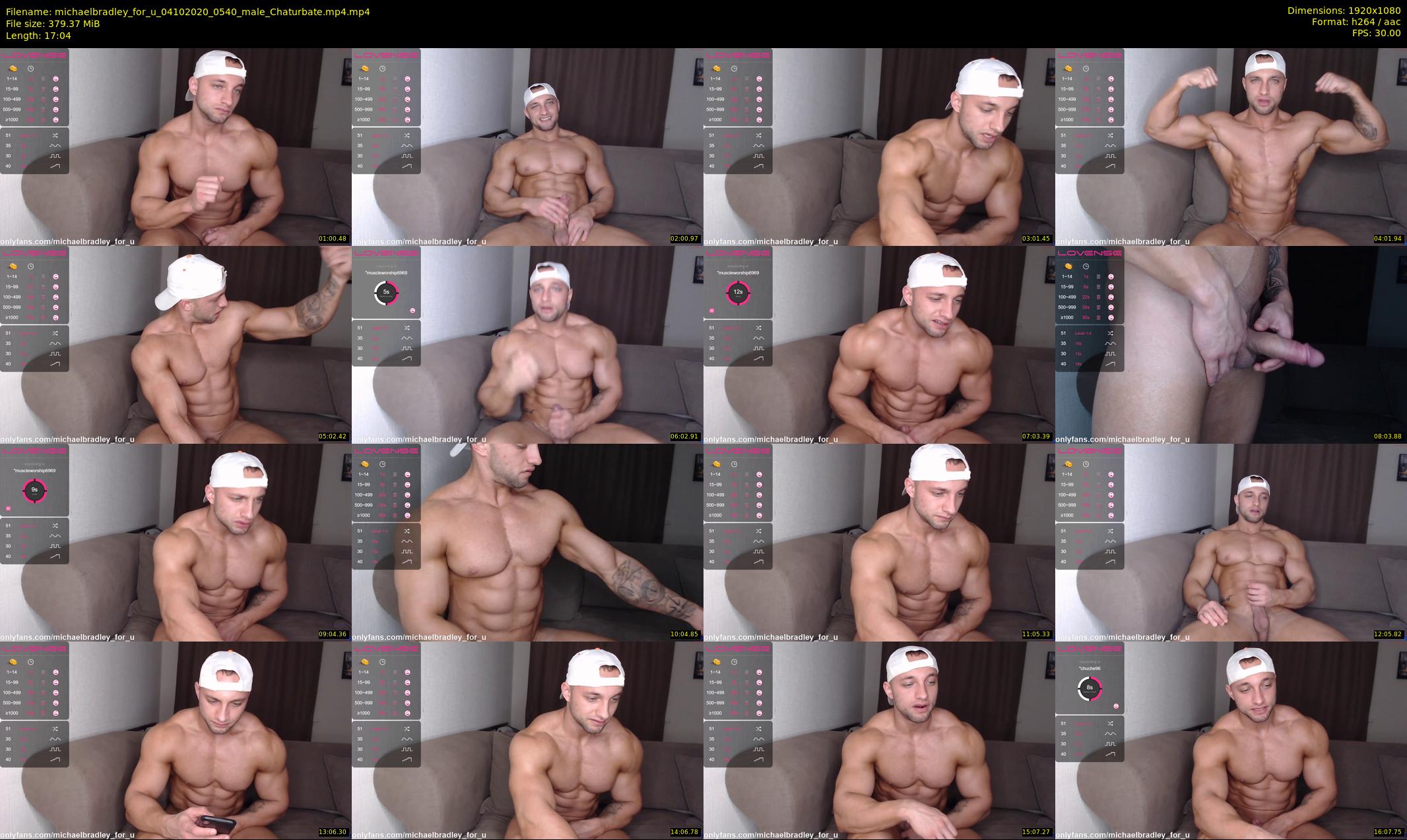 michaelbradley_for_u — 18 minute Chaturbate male cam show recording, 1080p, Oct 4, 2020