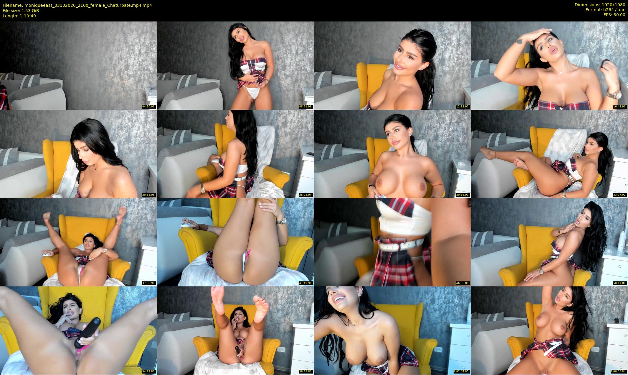moniqueeass — 71 minute Chaturbate female cam show recording, 1080p, Oct 3, 2020
