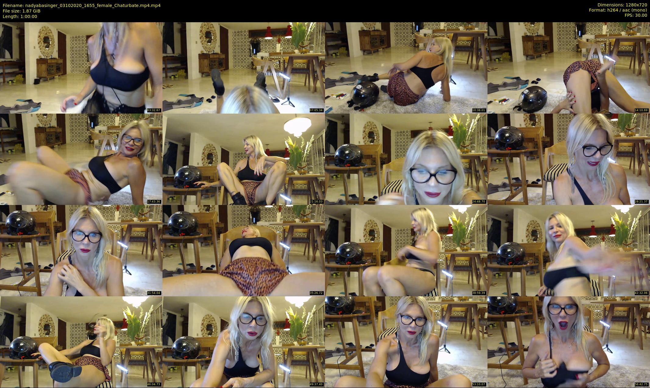 nadyabasinger — 60 minute Chaturbate female cam show recording, 720p, Oct 3, 2020