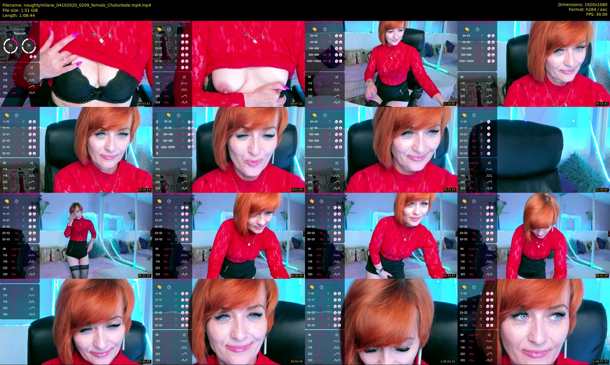 naughtymilane — 69 minute Chaturbate female cam show recording, 1080p, Oct 4, 2020