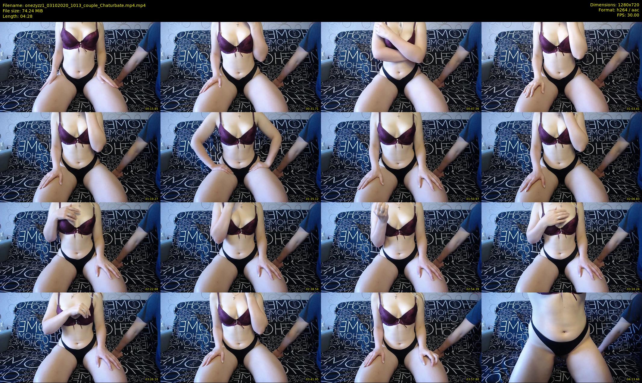 onezyzz1 — 5 minute Chaturbate couple cam show recording, 720p, Oct 3, 2020