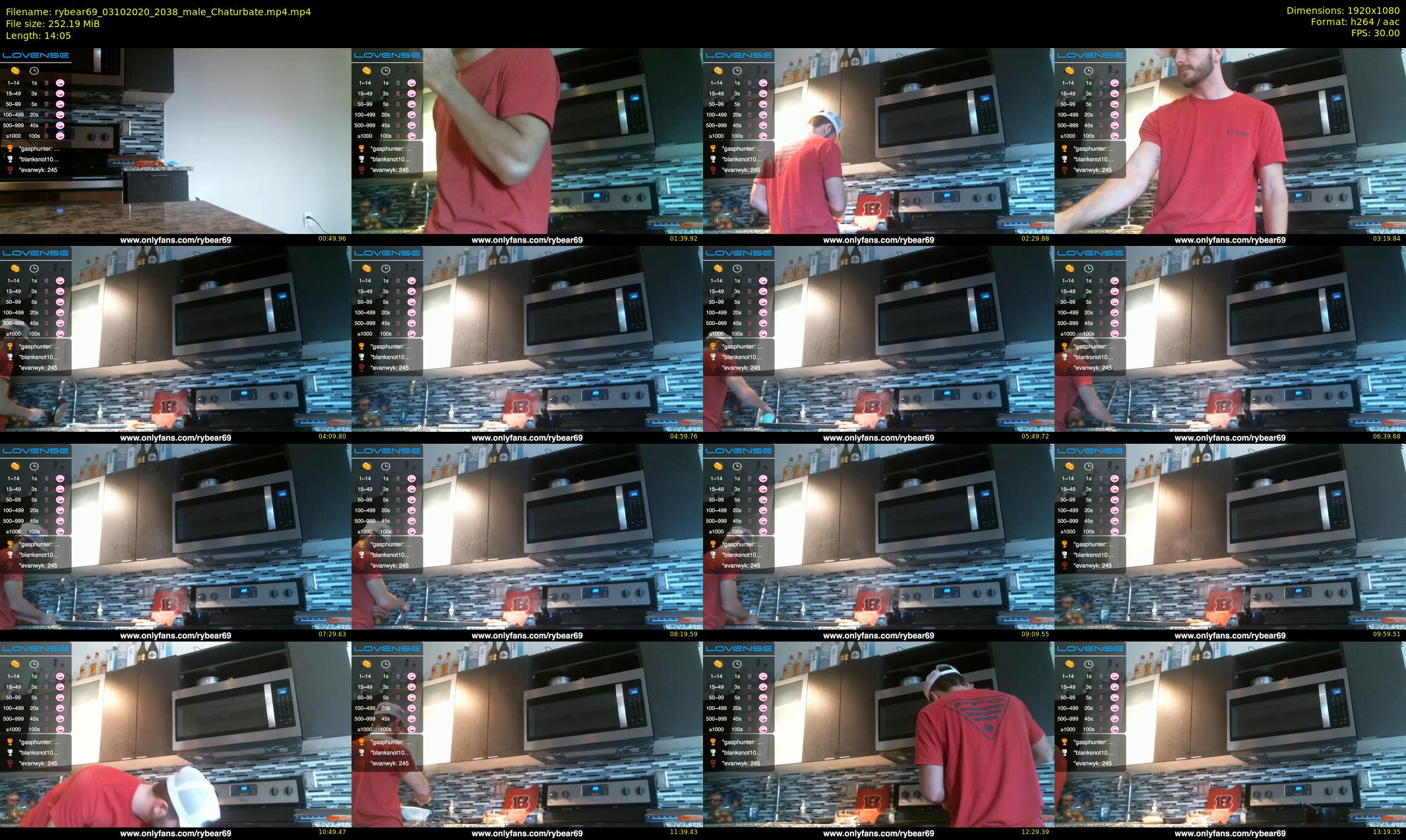 rybear69 — 15 minute Chaturbate male cam show recording, 1080p, Oct 3, 2020