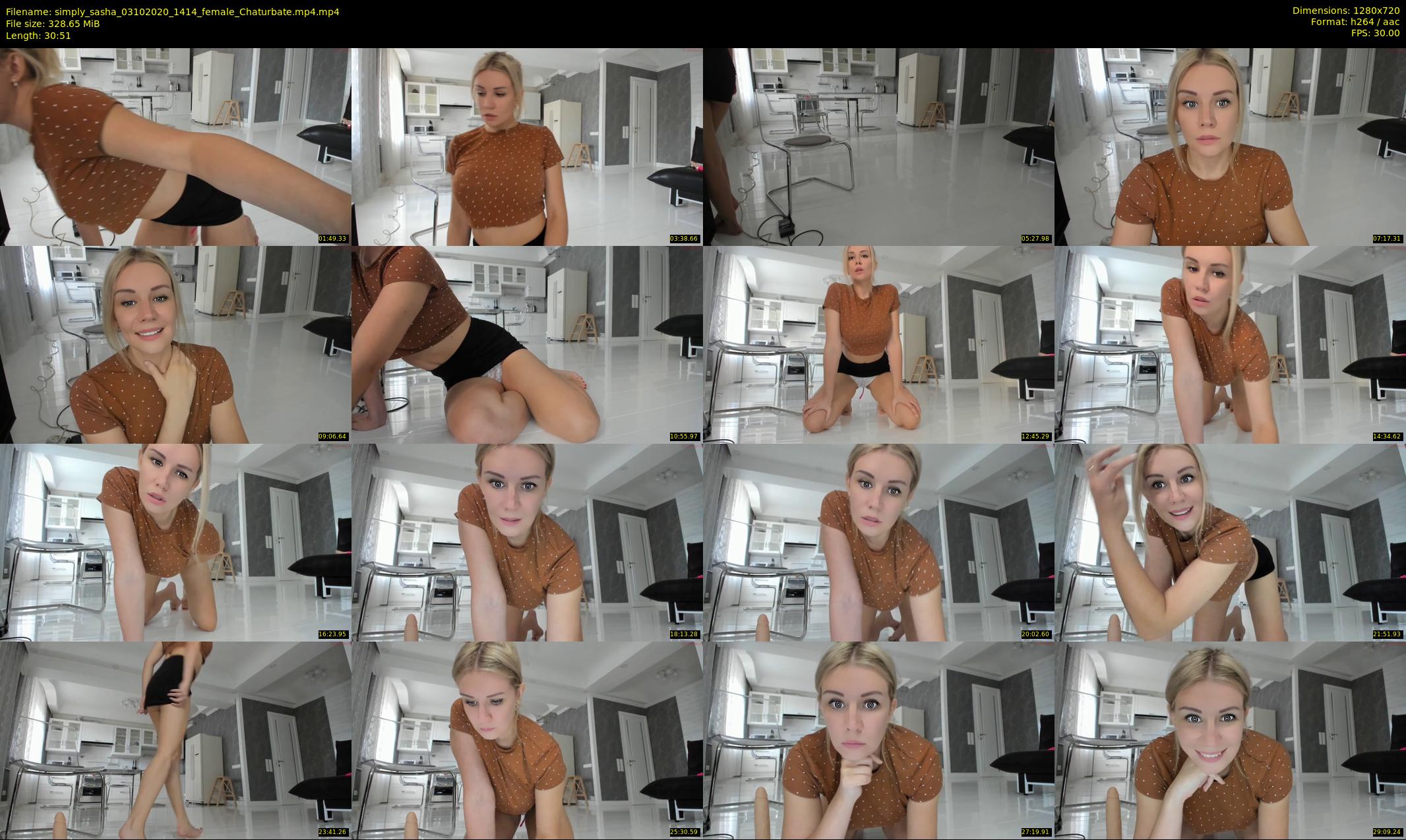 simply_sasha — 31 minute Chaturbate female cam show recording, 720p, Oct 3, 2020