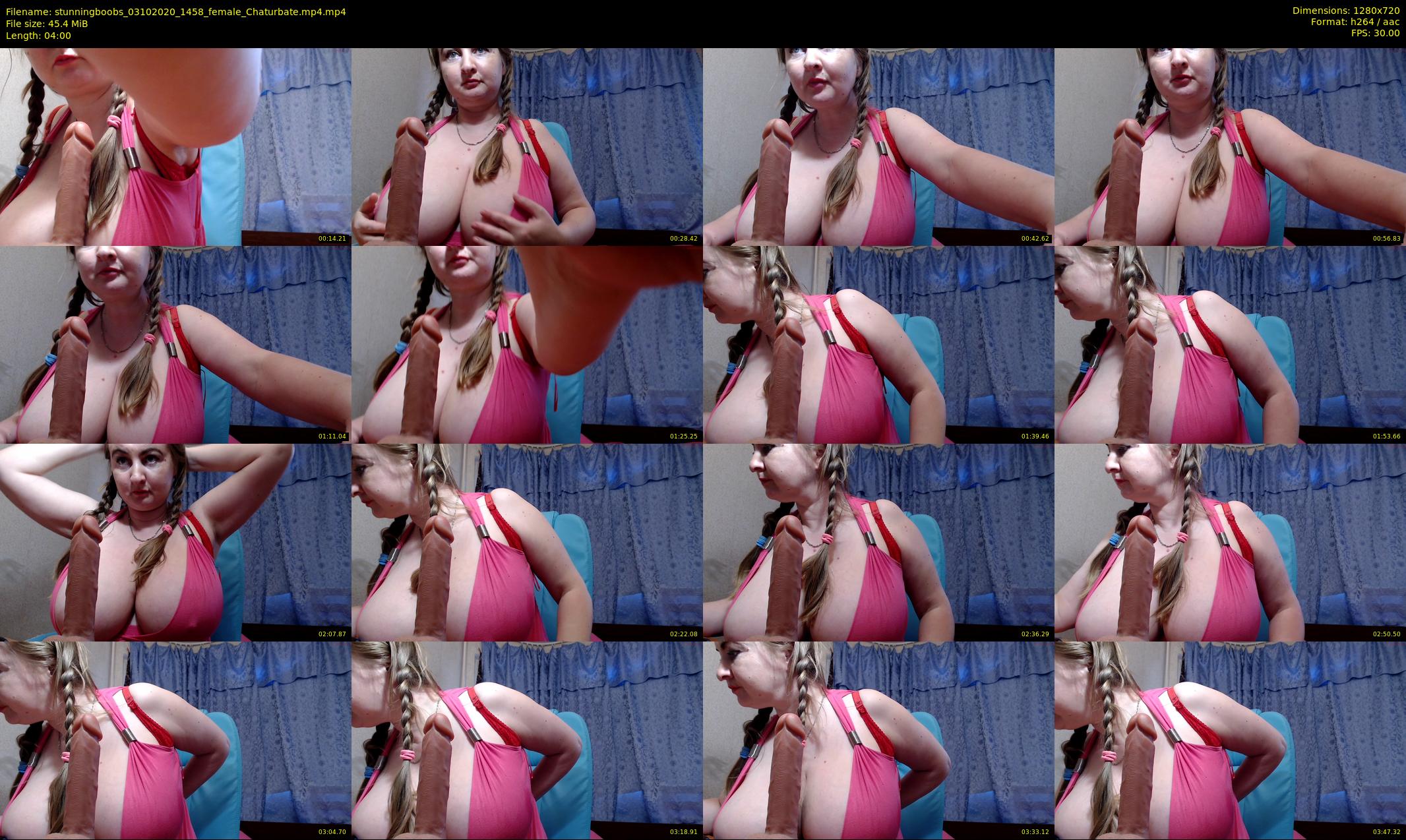 stunningboobs — 4 minute Chaturbate female cam show recording, 720p, Oct 3, 2020