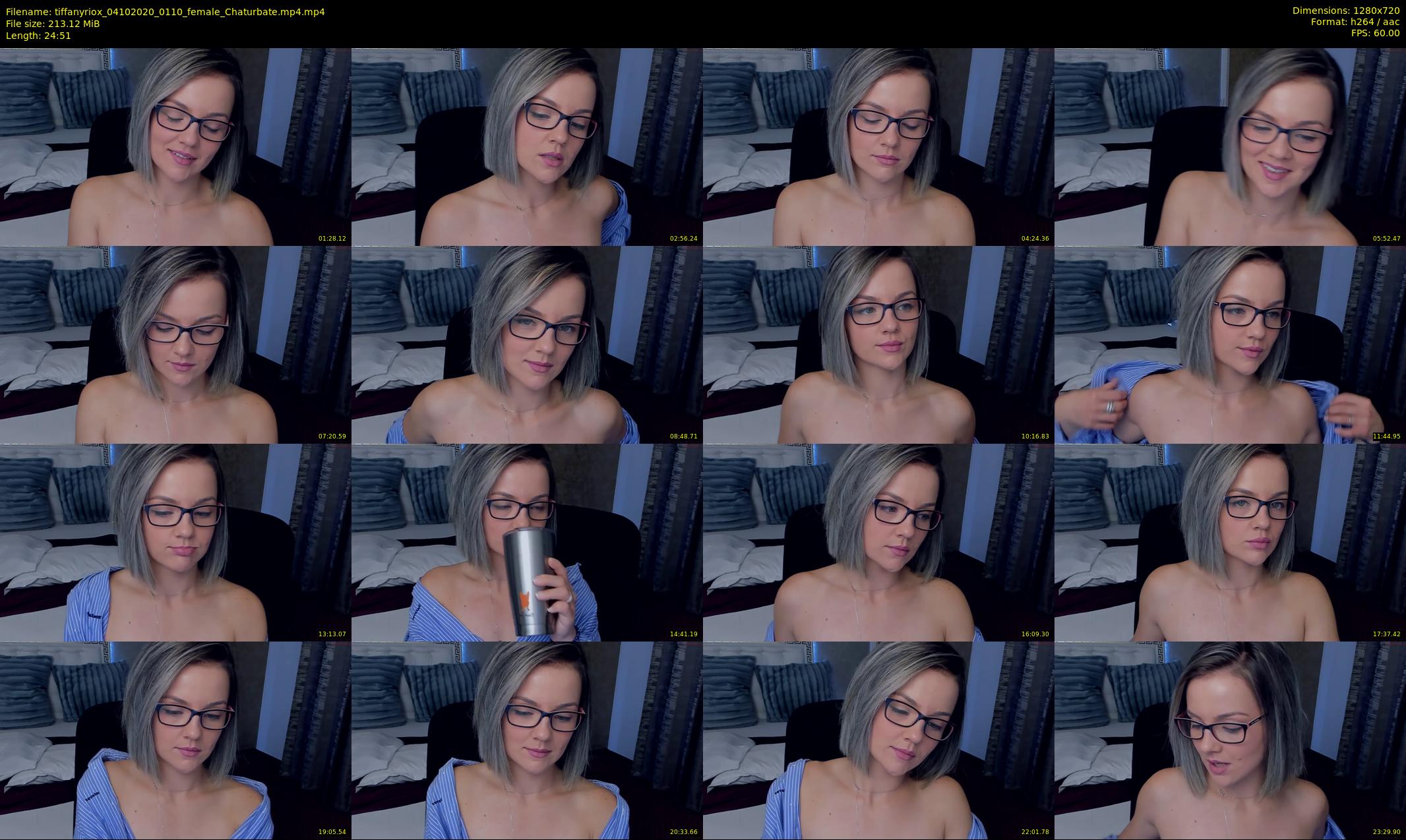 tiffanyriox — 25 minute Chaturbate female cam show recording, 720p, Oct 4, 2020