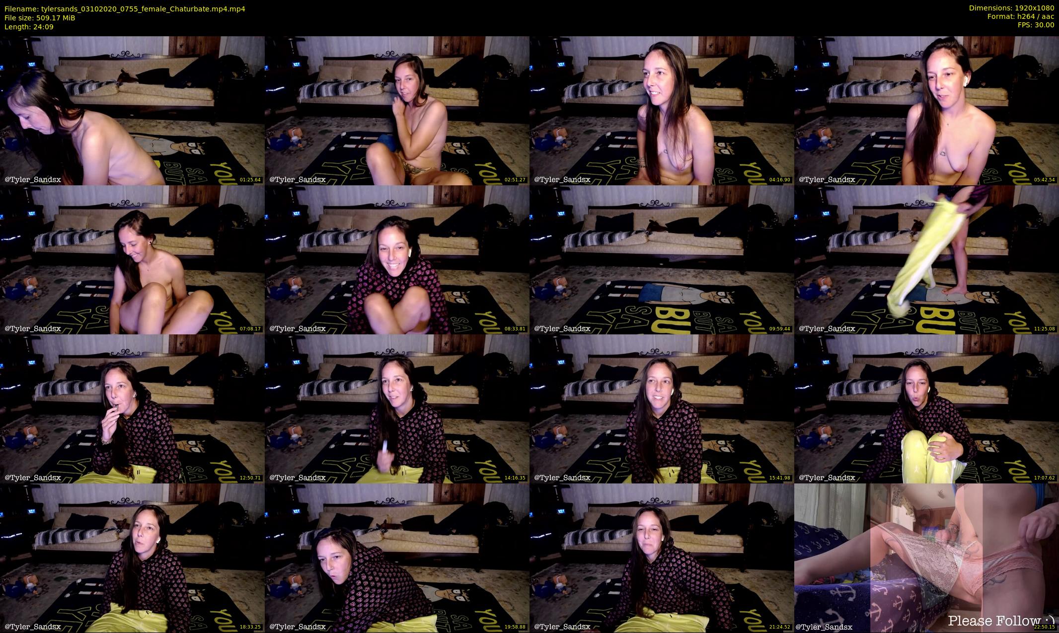tylersands — 25 minute Chaturbate female cam show recording, 1080p, Oct 3, 2020