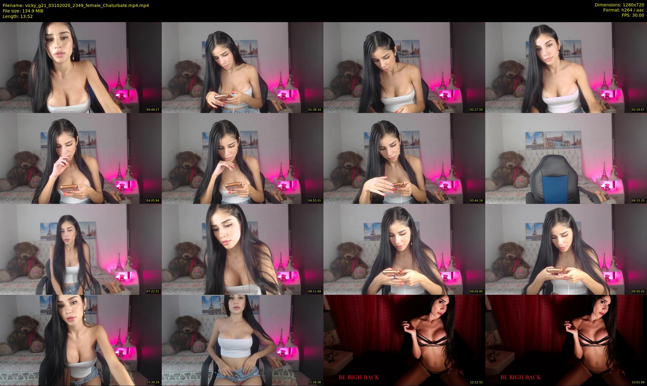 vicky_g21 — 14 minute Chaturbate female cam show recording, 720p, Oct 3, 2020