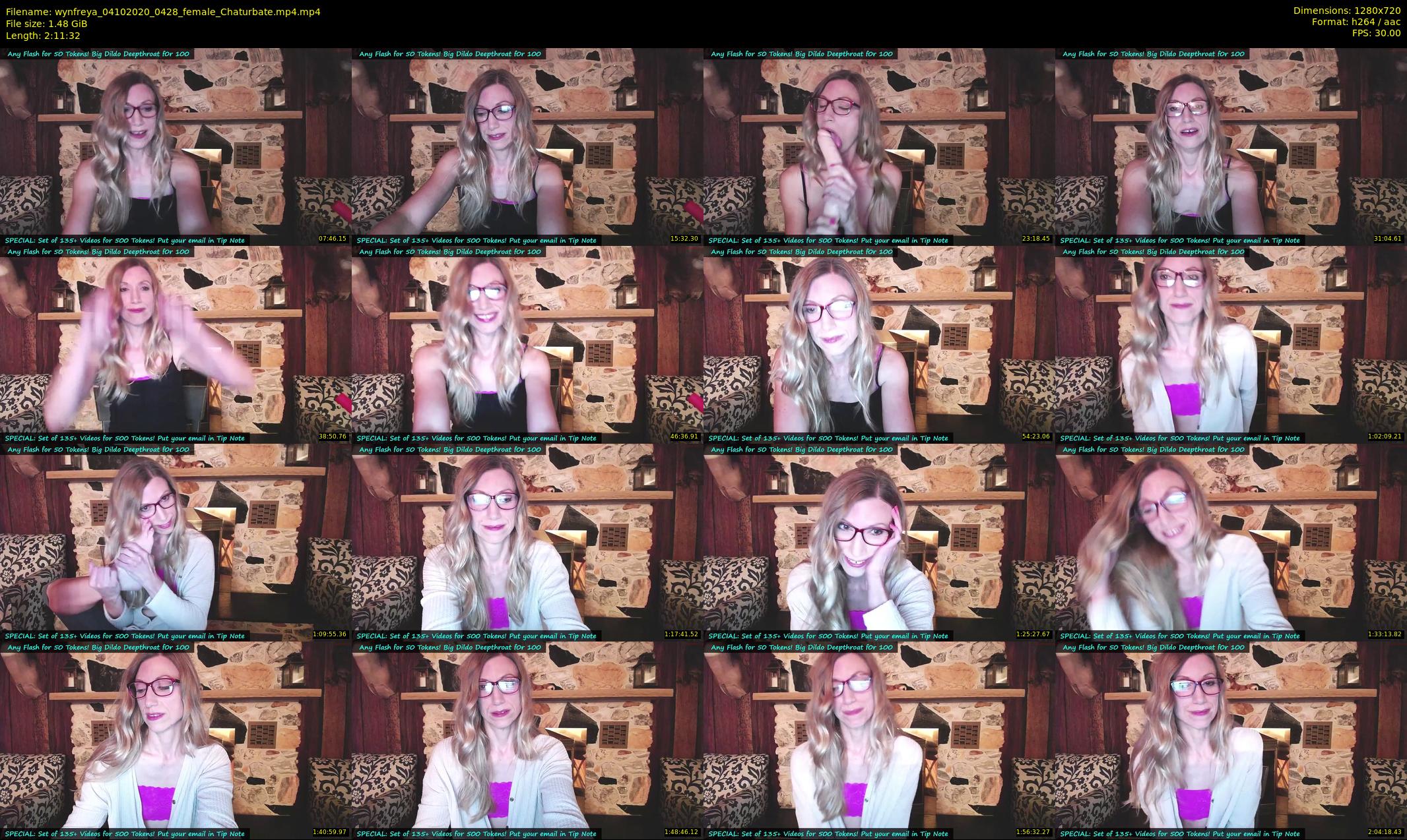 wynfreya — 132 minute Chaturbate female cam show recording, 720p, Oct 4, 2020