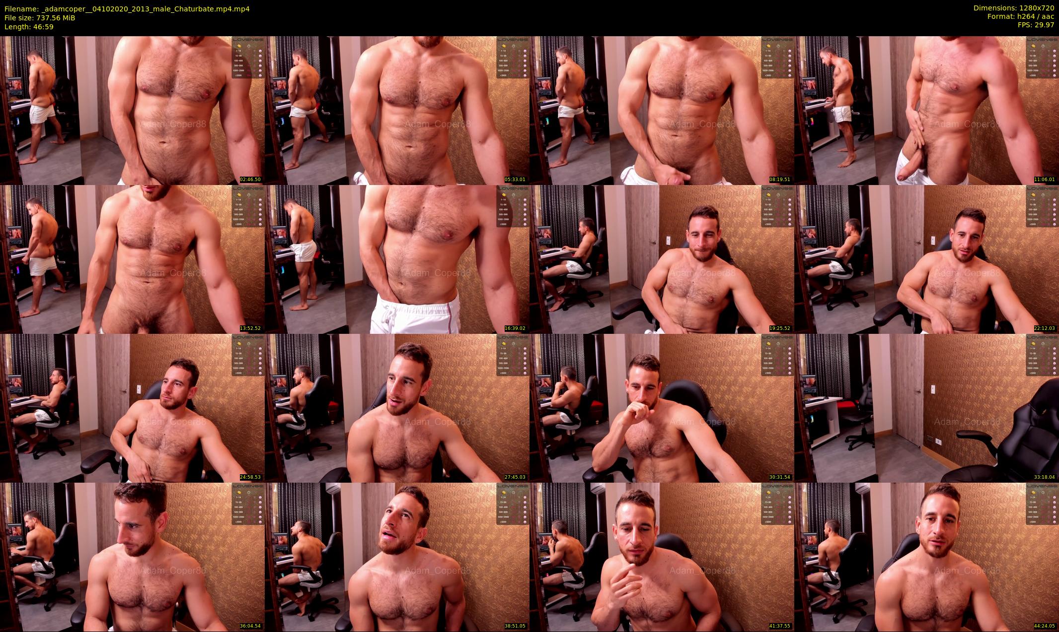 _adamcoper_ — 47 minute Chaturbate male cam show recording, 720p, Oct 4, 2020