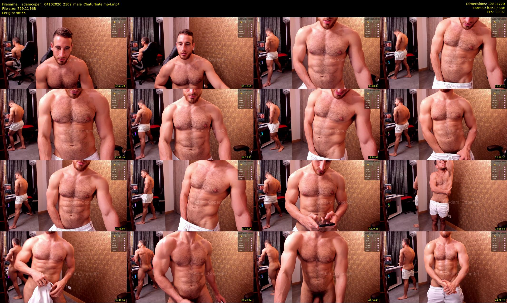 _adamcoper_ — 47 minute Chaturbate male cam show recording, 720p, Oct 4, 2020