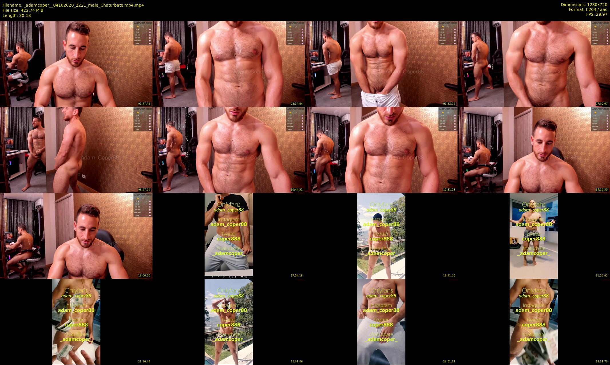 _adamcoper_ — 31 minute Chaturbate male cam show recording, 720p, Oct 4, 2020