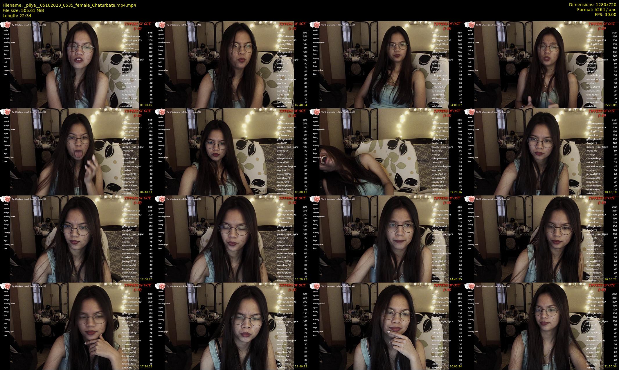 _pilya_ — 23 minute Chaturbate female cam show recording, 720p, Oct 5, 2020
