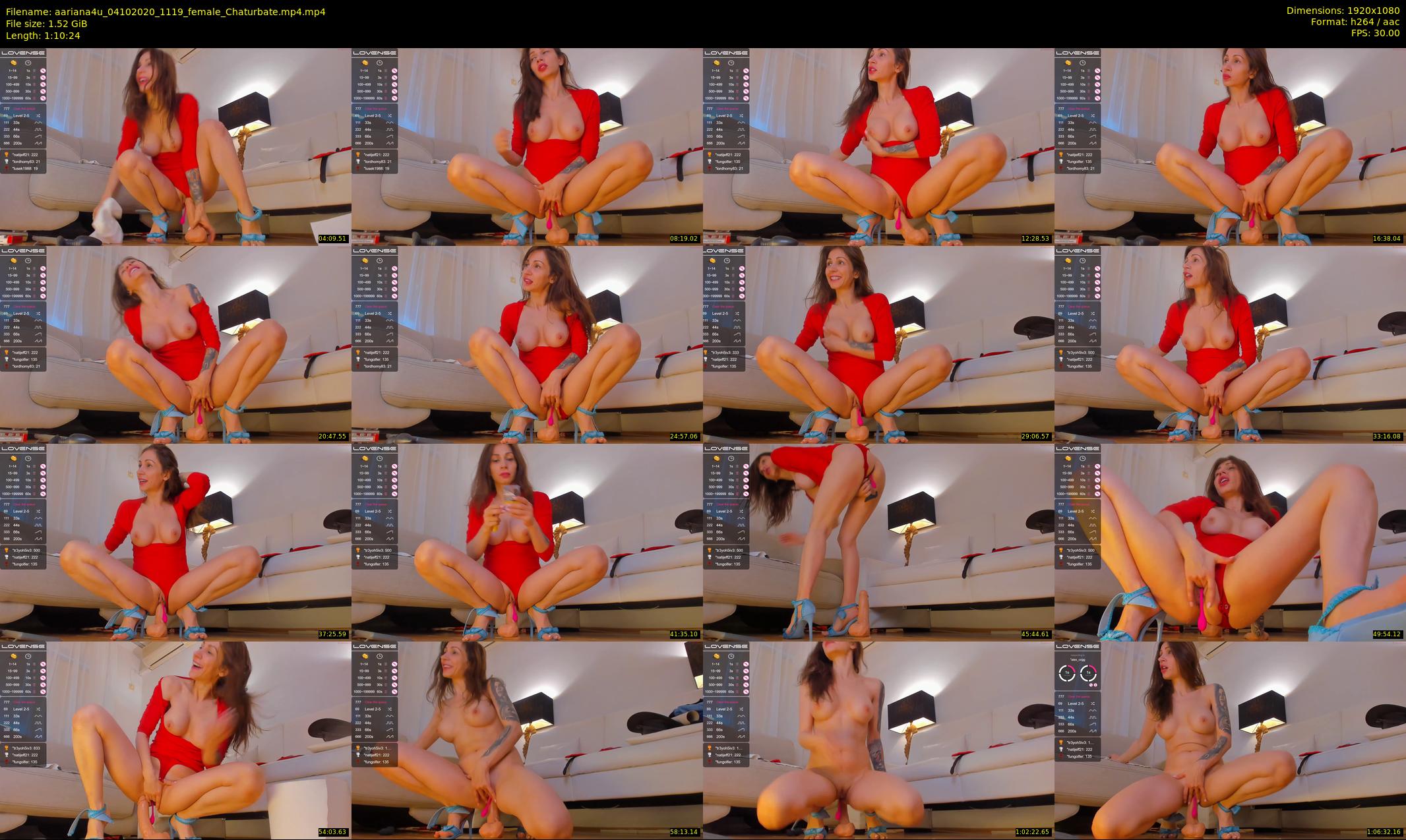aariana4u — 71 minute Chaturbate female cam show recording, 1080p, Oct 4, 2020