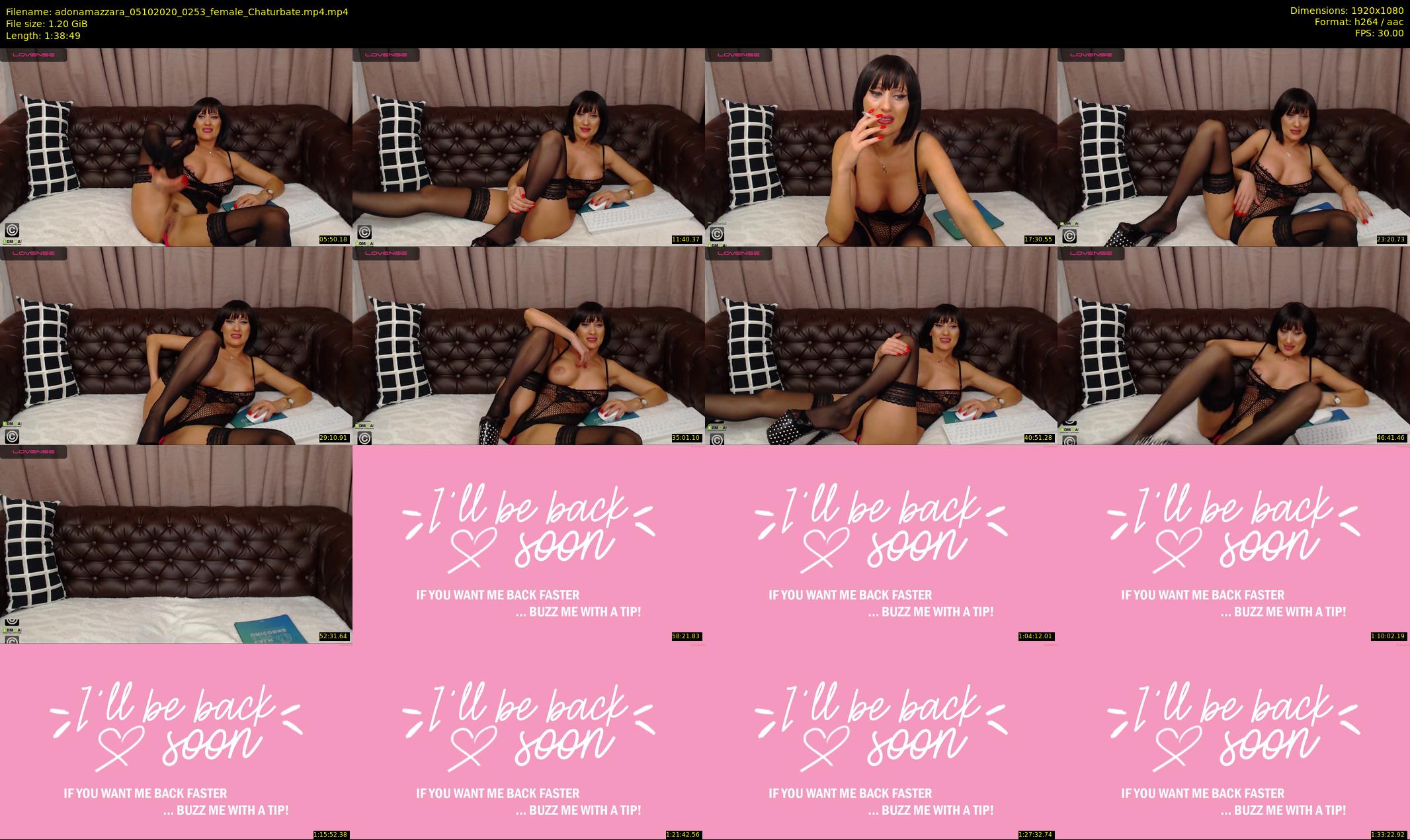 adonamazzara — 99 minute Chaturbate female cam show recording, 1080p, Oct 5, 2020