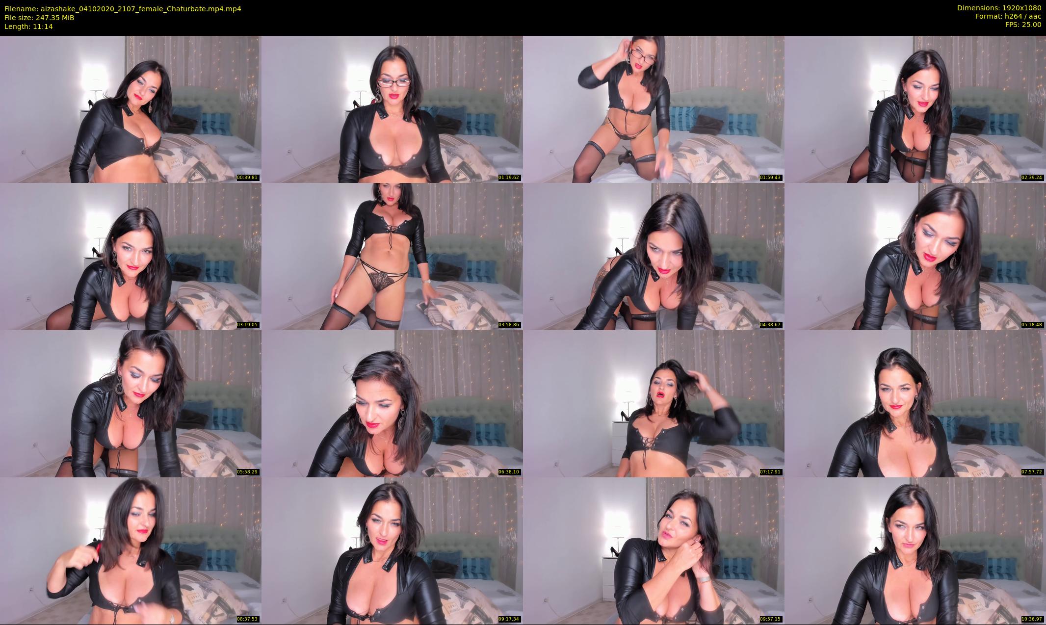 aizashake — 12 minute Chaturbate female cam show recording, 1080p, Oct 4, 2020