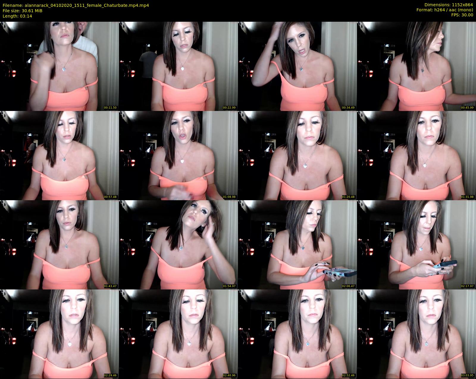 alannarack — 4 minute Chaturbate female cam show recording, 720p, Oct 4, 2020