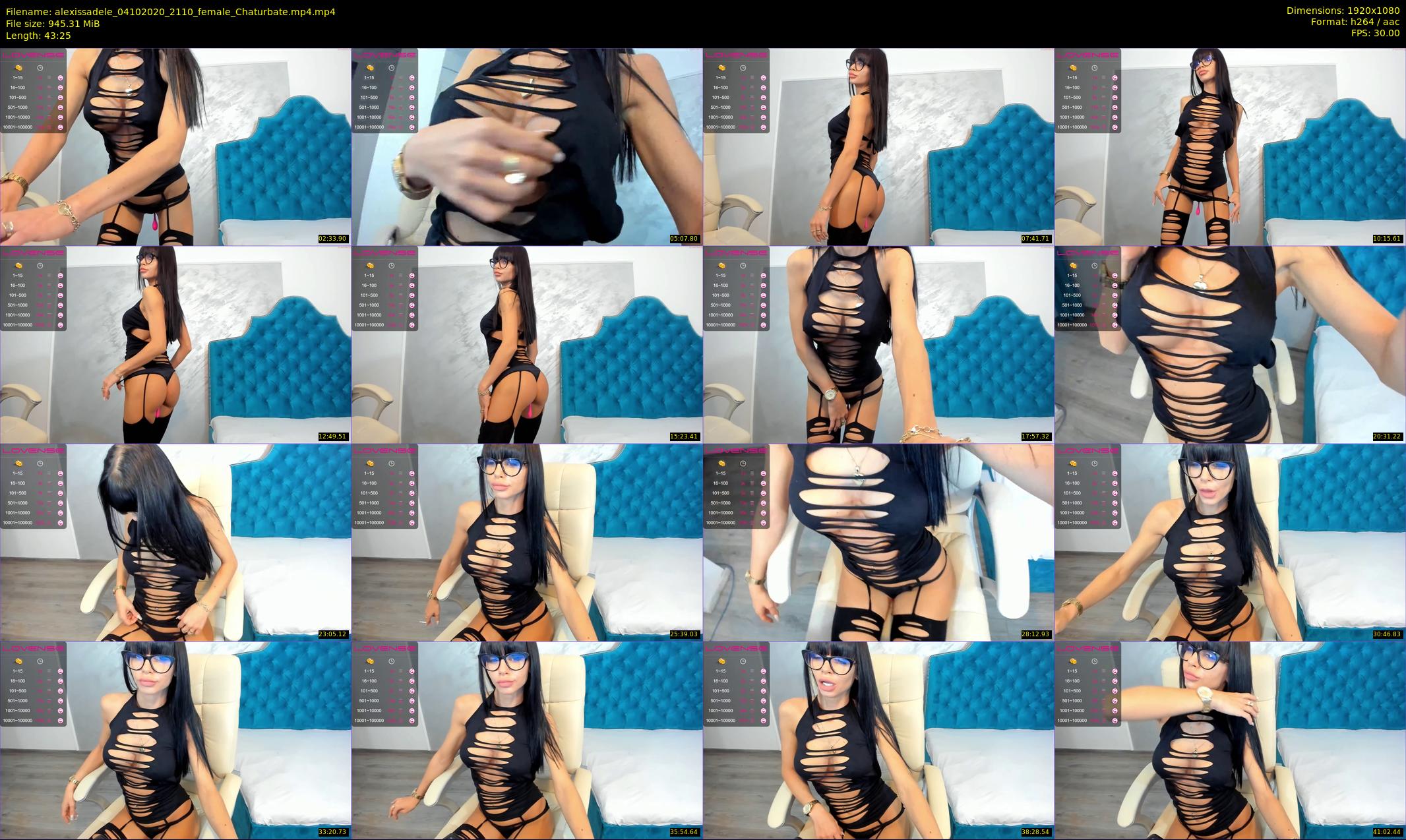 alexissadele — 44 minute Chaturbate female cam show recording, 1080p, Oct 4, 2020