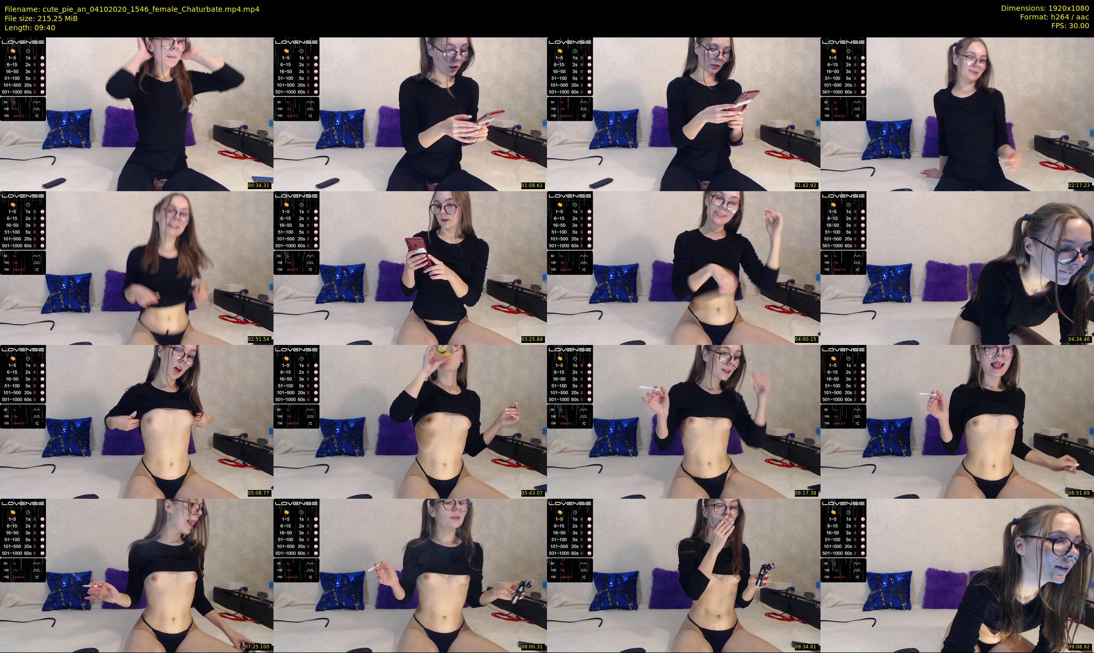 cute_pie_an — 10 minute Chaturbate female cam show recording, 1080p, Oct 4, 2020