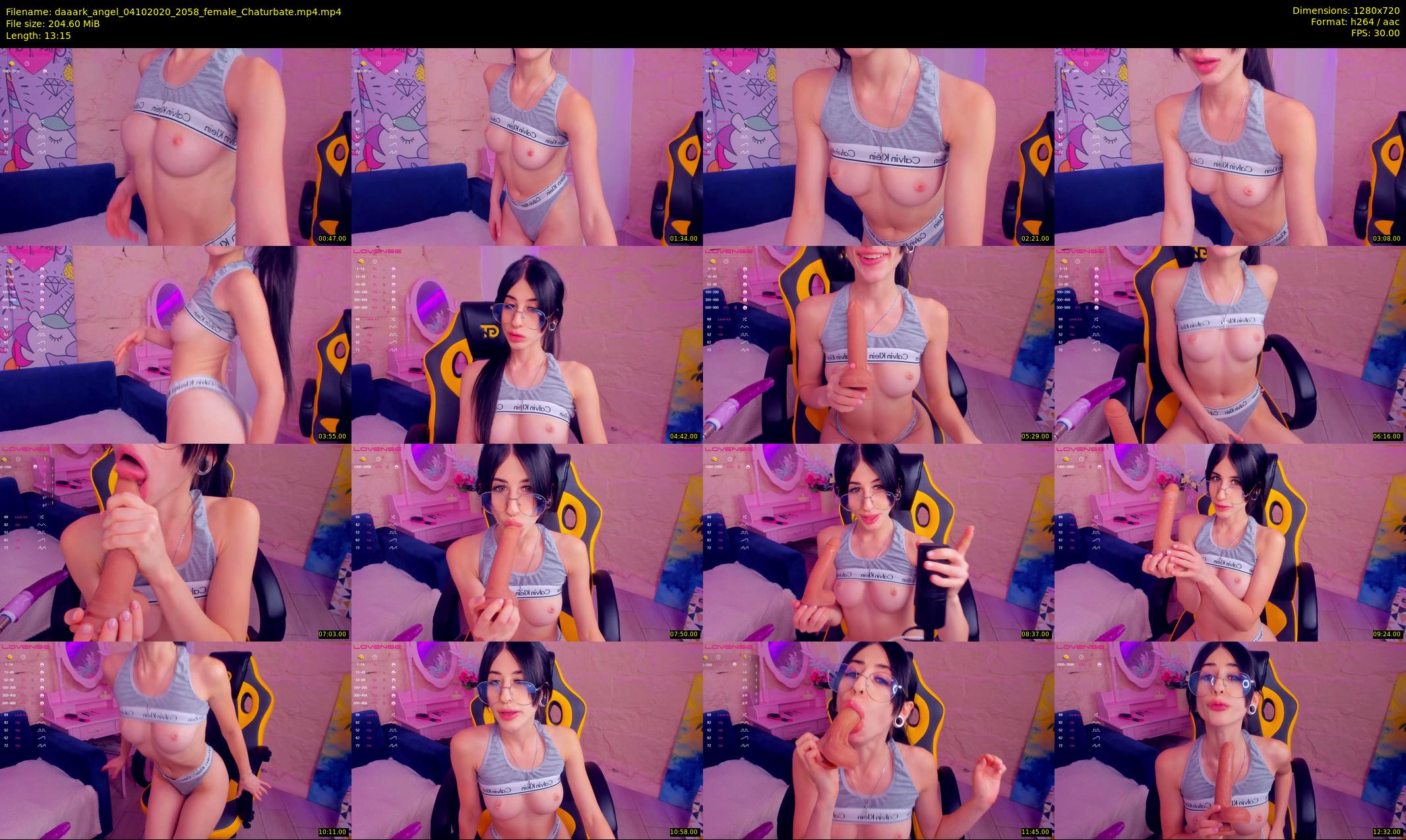 daaark_angel — 14 minute Chaturbate female cam show recording, 720p, Oct 4, 2020