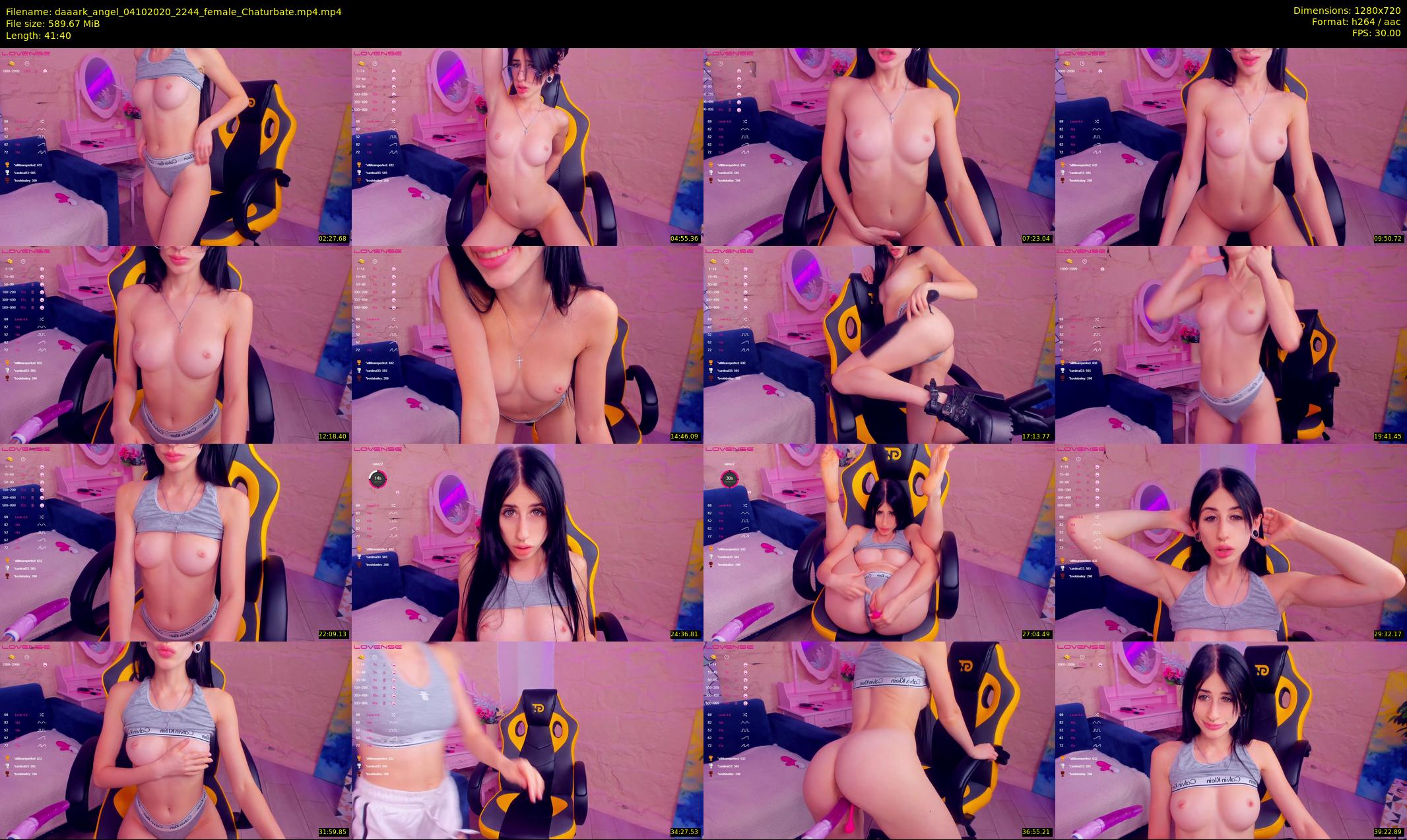 daaark_angel — 42 minute Chaturbate female cam show recording, 720p, Oct 4, 2020