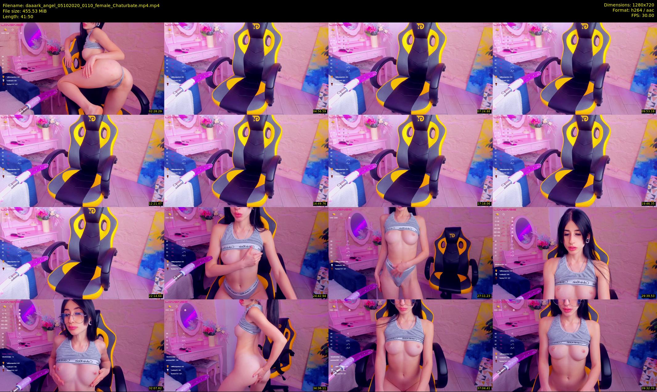 daaark_angel — 42 minute Chaturbate female cam show recording, 720p, Oct 5, 2020