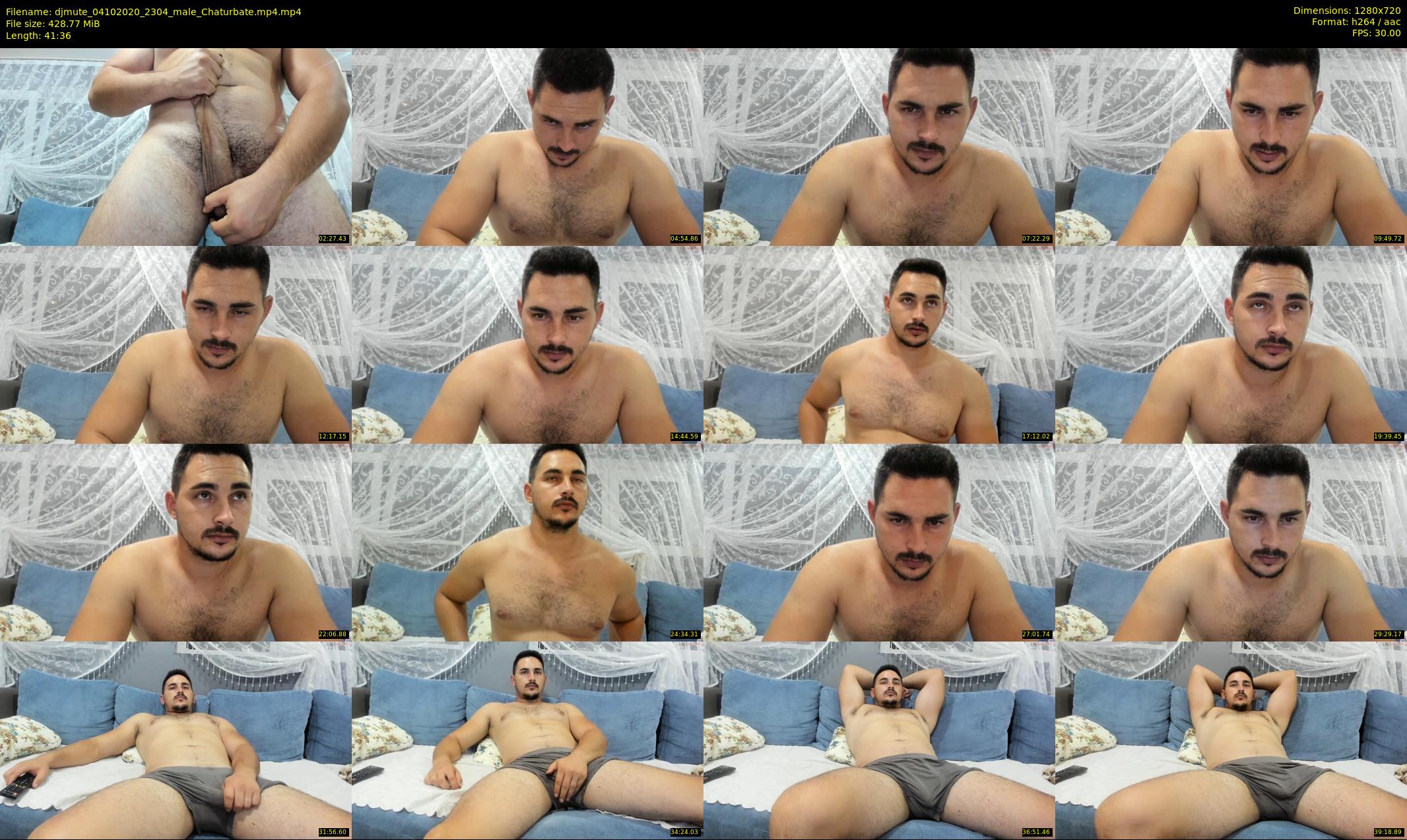 djmute — 42 minute Chaturbate male cam show recording, 720p, Oct 4, 2020