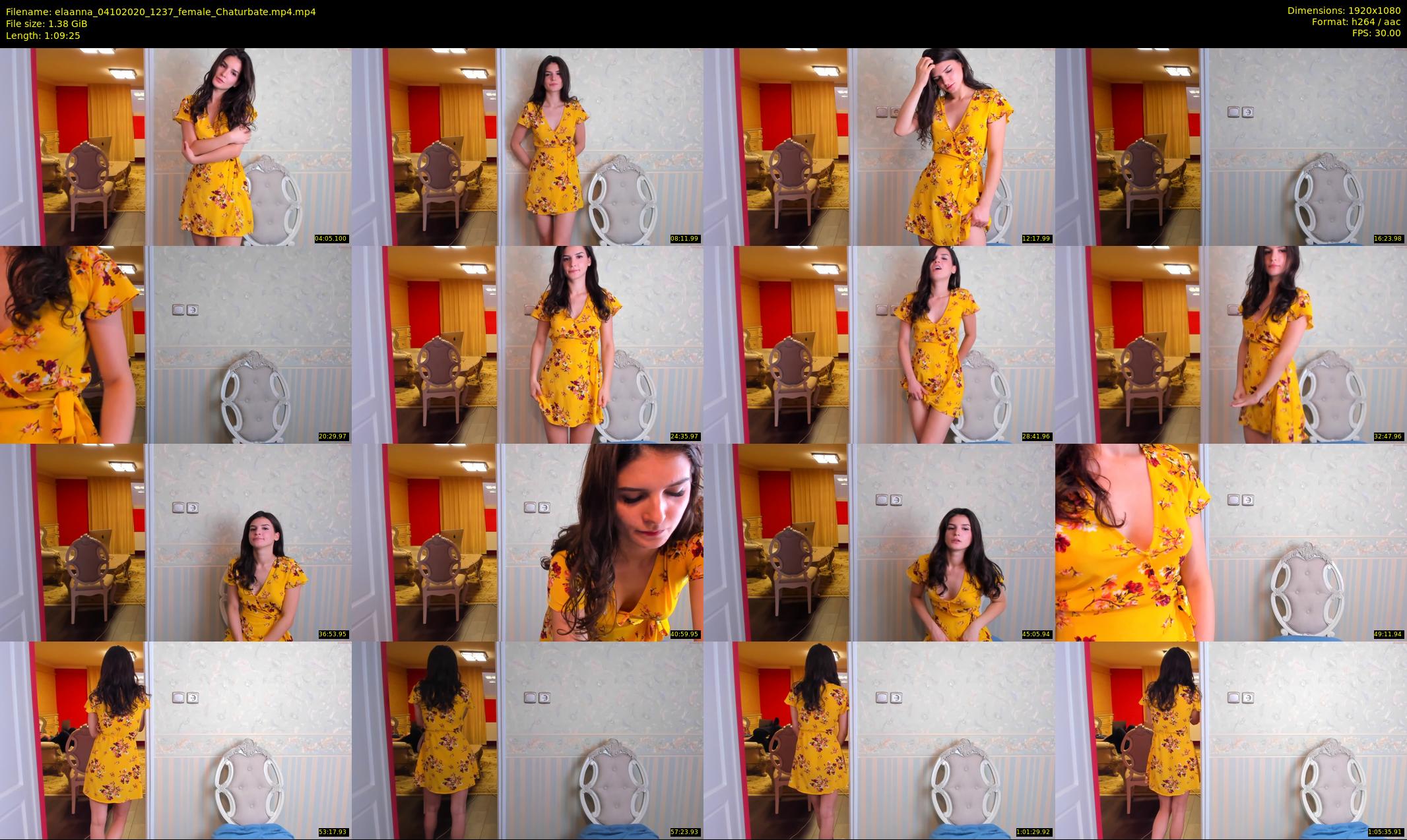 elaanna — 70 minute Chaturbate female cam show recording, 1080p, Oct 4, 2020