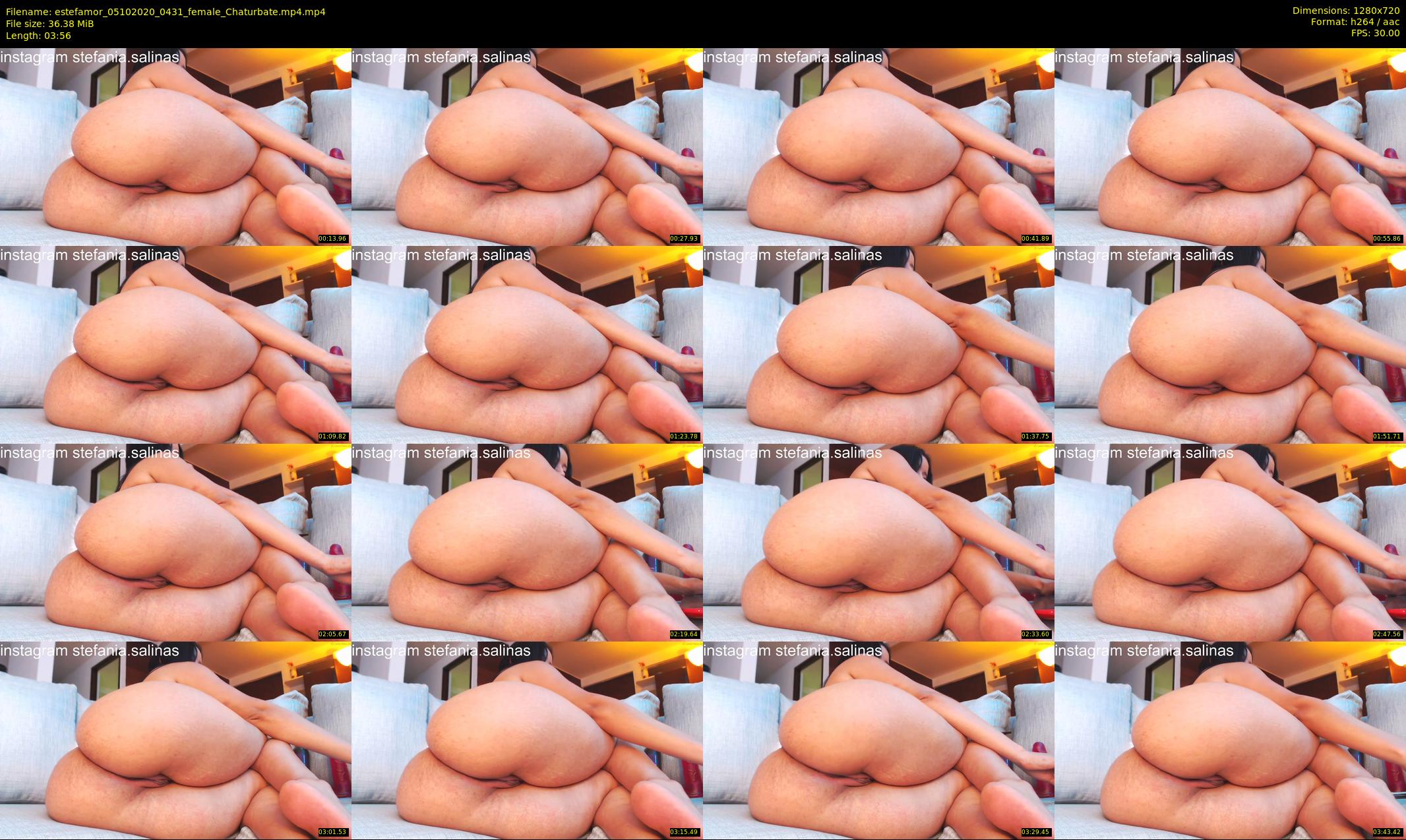 estefamor — 4 minute Chaturbate female cam show recording, 720p, Oct 5, 2020