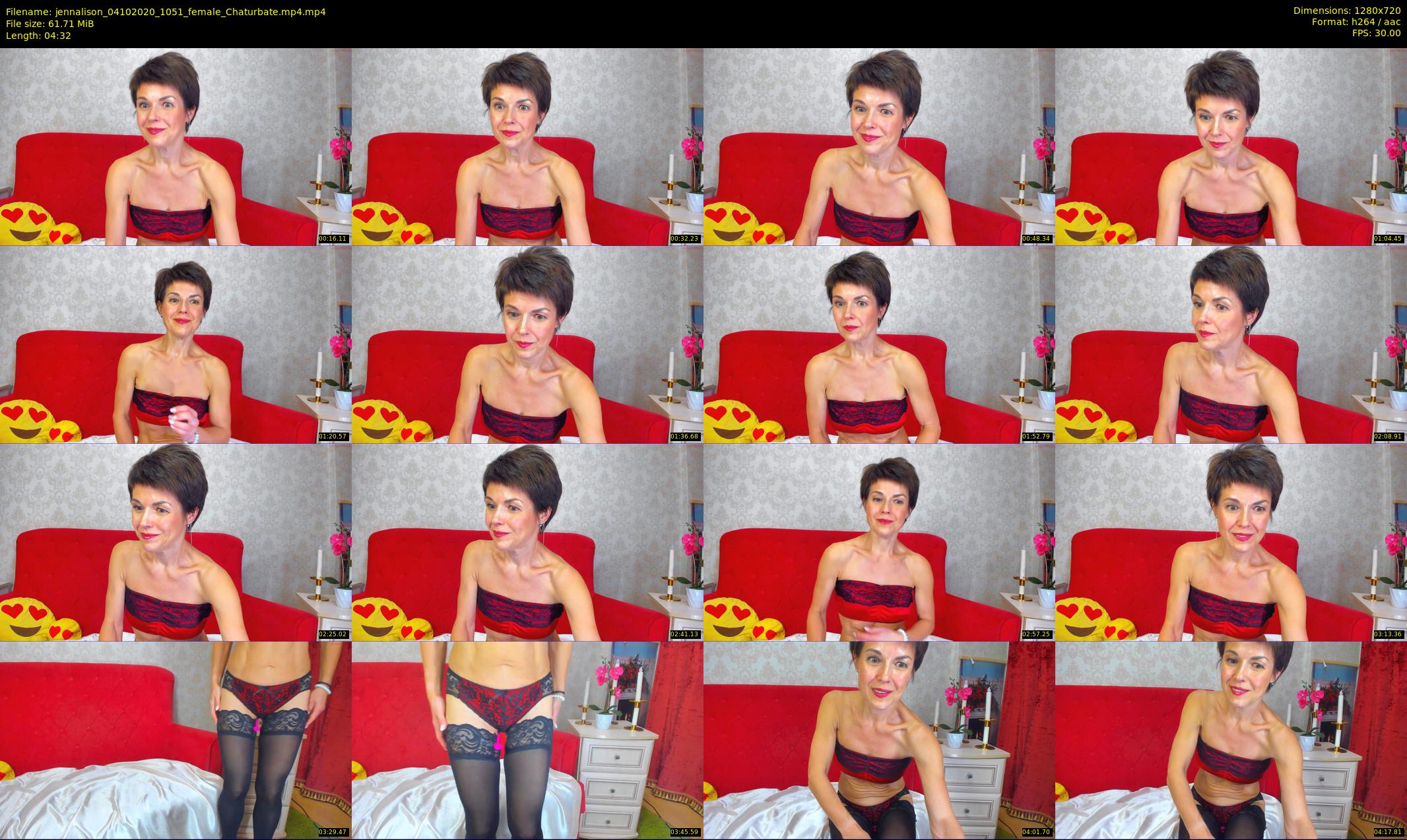 jennalison — 5 minute Chaturbate female cam show recording, 720p, Oct 4, 2020