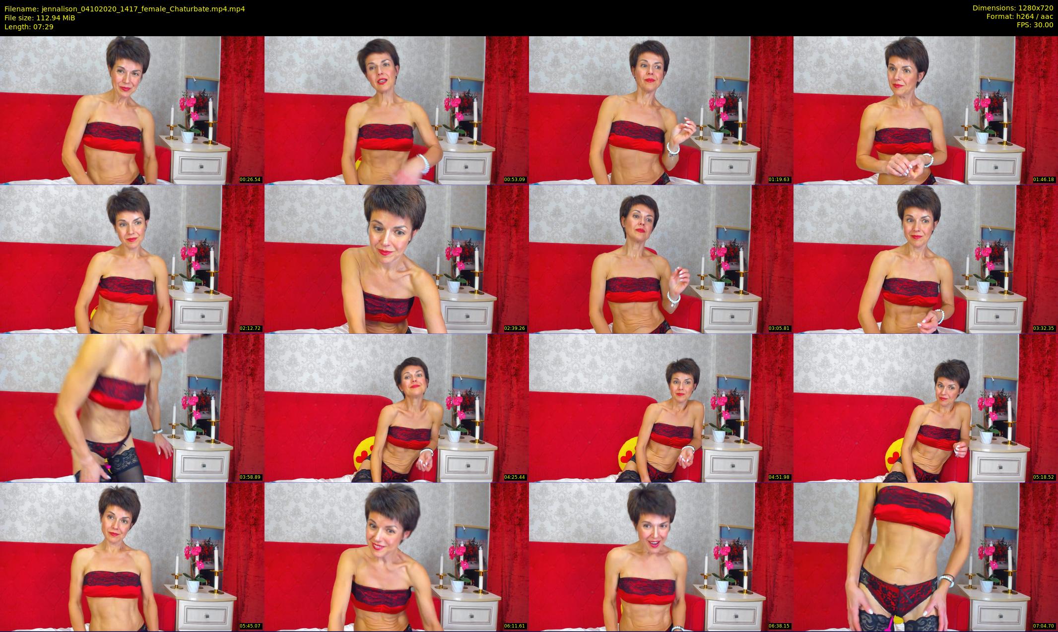 jennalison — 8 minute Chaturbate female cam show recording, 720p, Oct 4, 2020