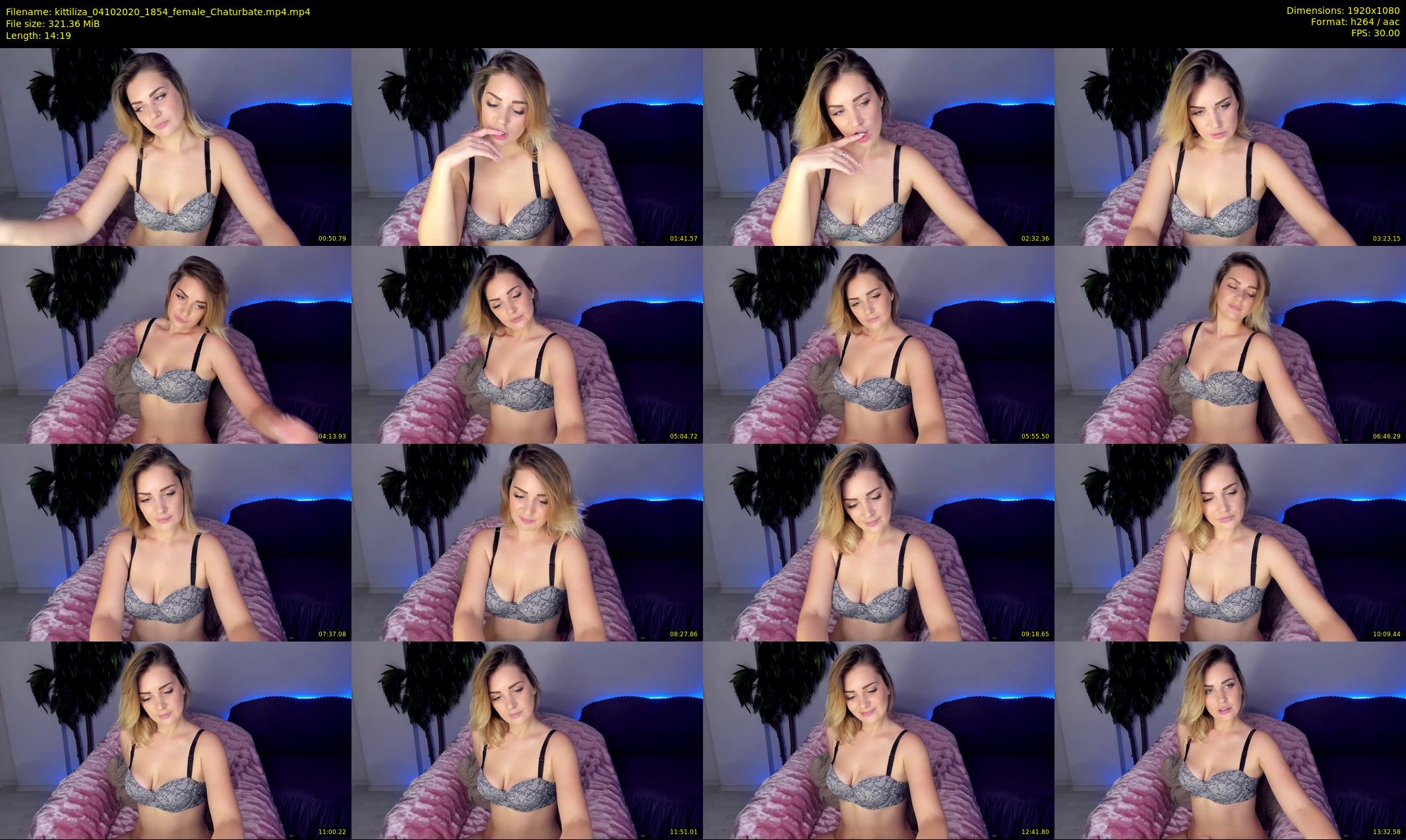kittiliza — 15 minute Chaturbate female cam show recording, 1080p, Oct 4, 2020