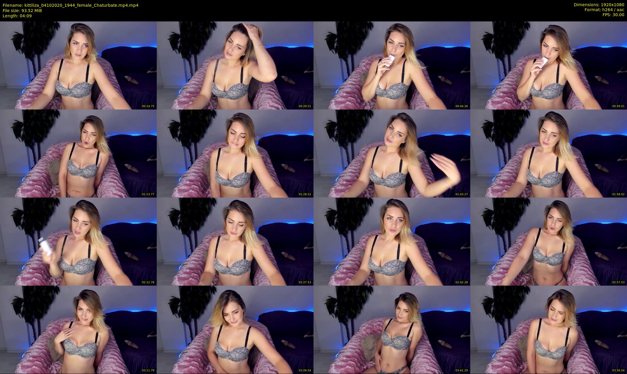 kittiliza — 5 minute Chaturbate female cam show recording, 1080p, Oct 4, 2020